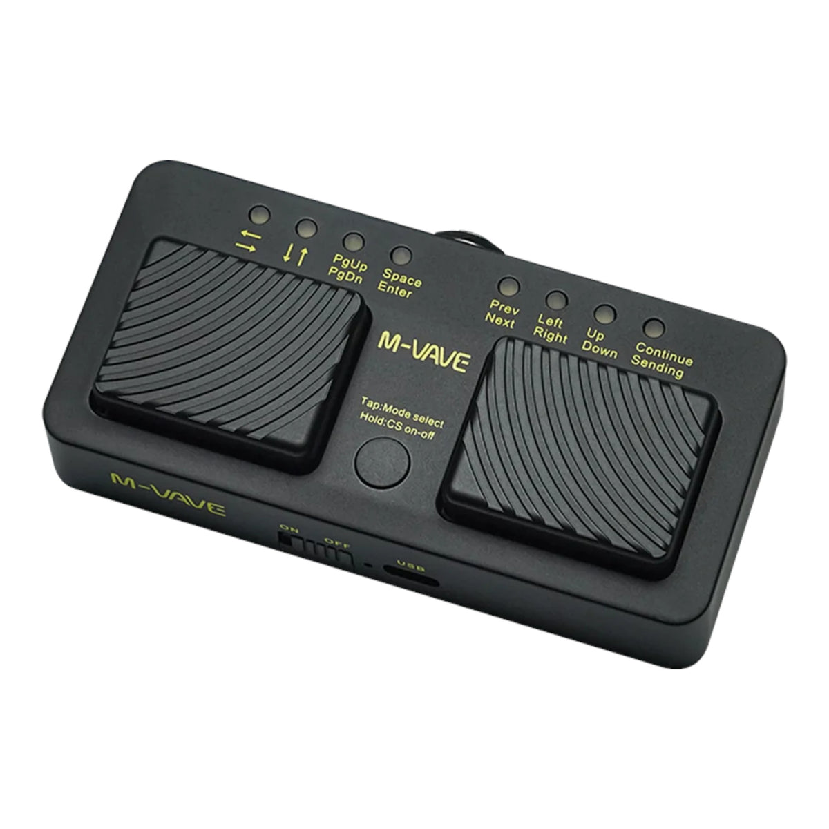 M-VAVE CUBETURNERPRO Wireless Bluetooth 2-Switch Page Turner Foot Pedal w/ 7 Modes & 48-Hour Battery