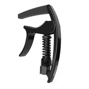 D'Addario PWCP09 Aluminium Adjustable Trigger-Type "Tri-Action" Capo for 6-String Guitars - Black
