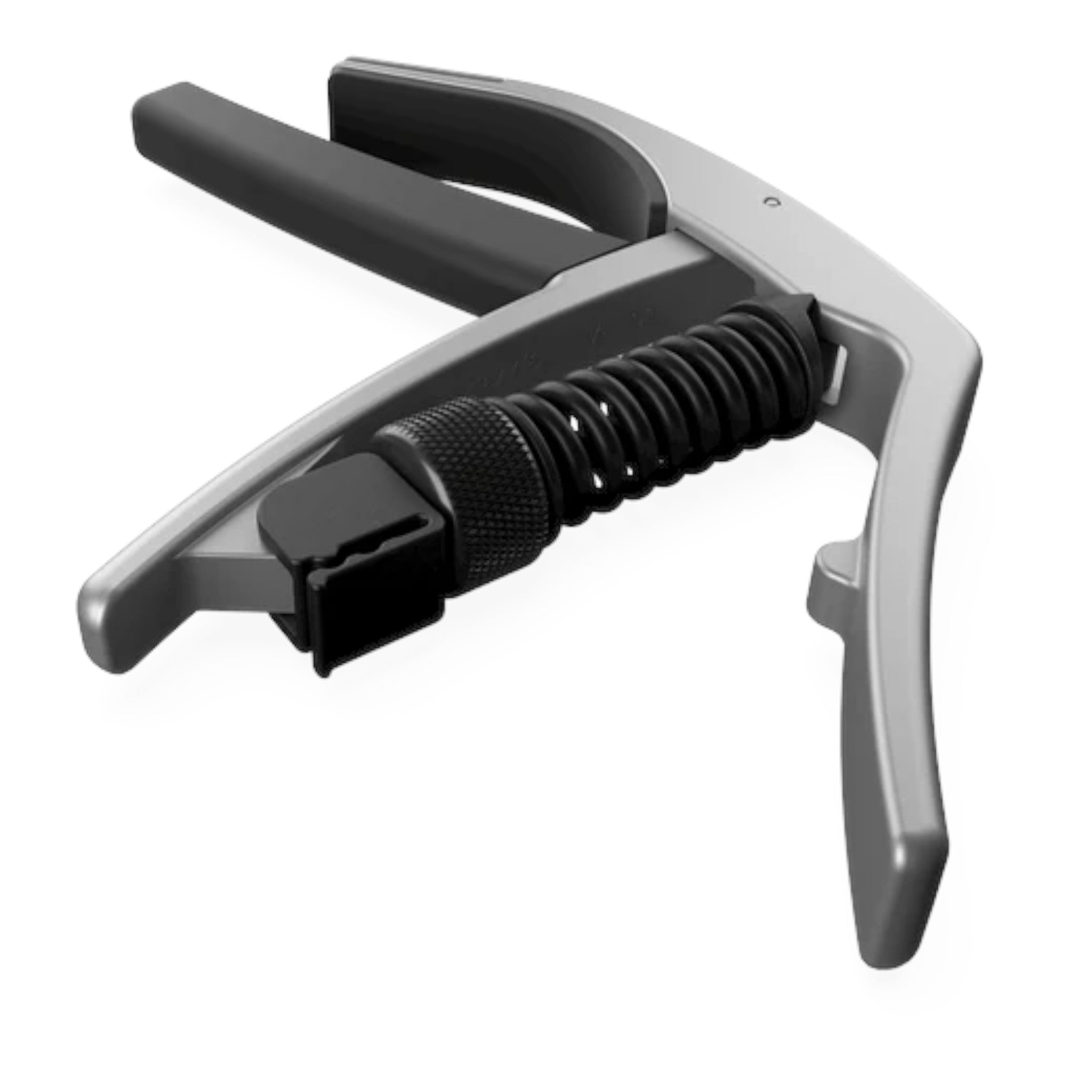 D'Addario PWCP10S Aluminium Adjustable Trigger-Type "Artist" Capo for 6-String Guitars - Silver