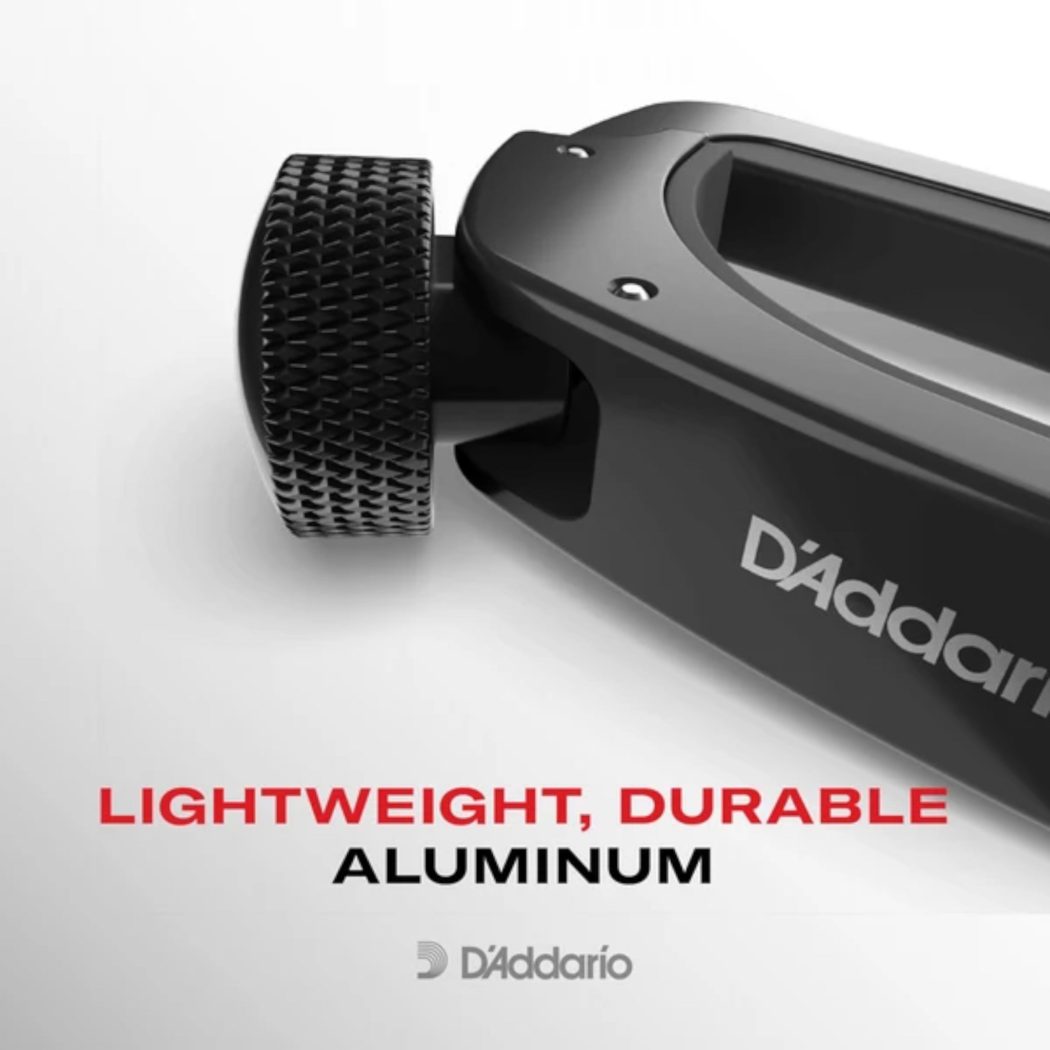 D'Addario PWCP11 Aluminium Screw-Type "Pro" Capo for Banjos & Mandolins - Black
