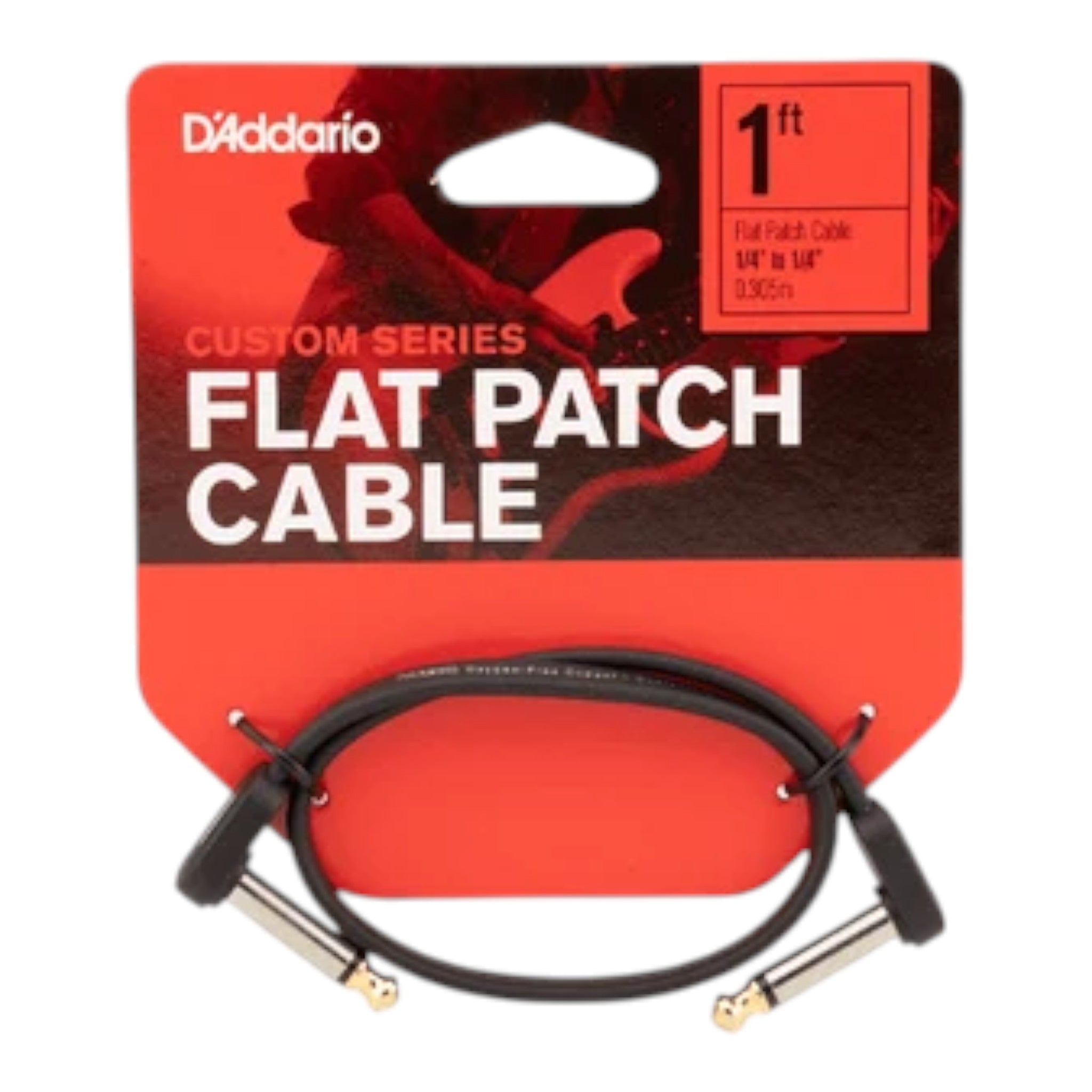 D'Addario Custom Series Flat Patch Cable - Single Cable