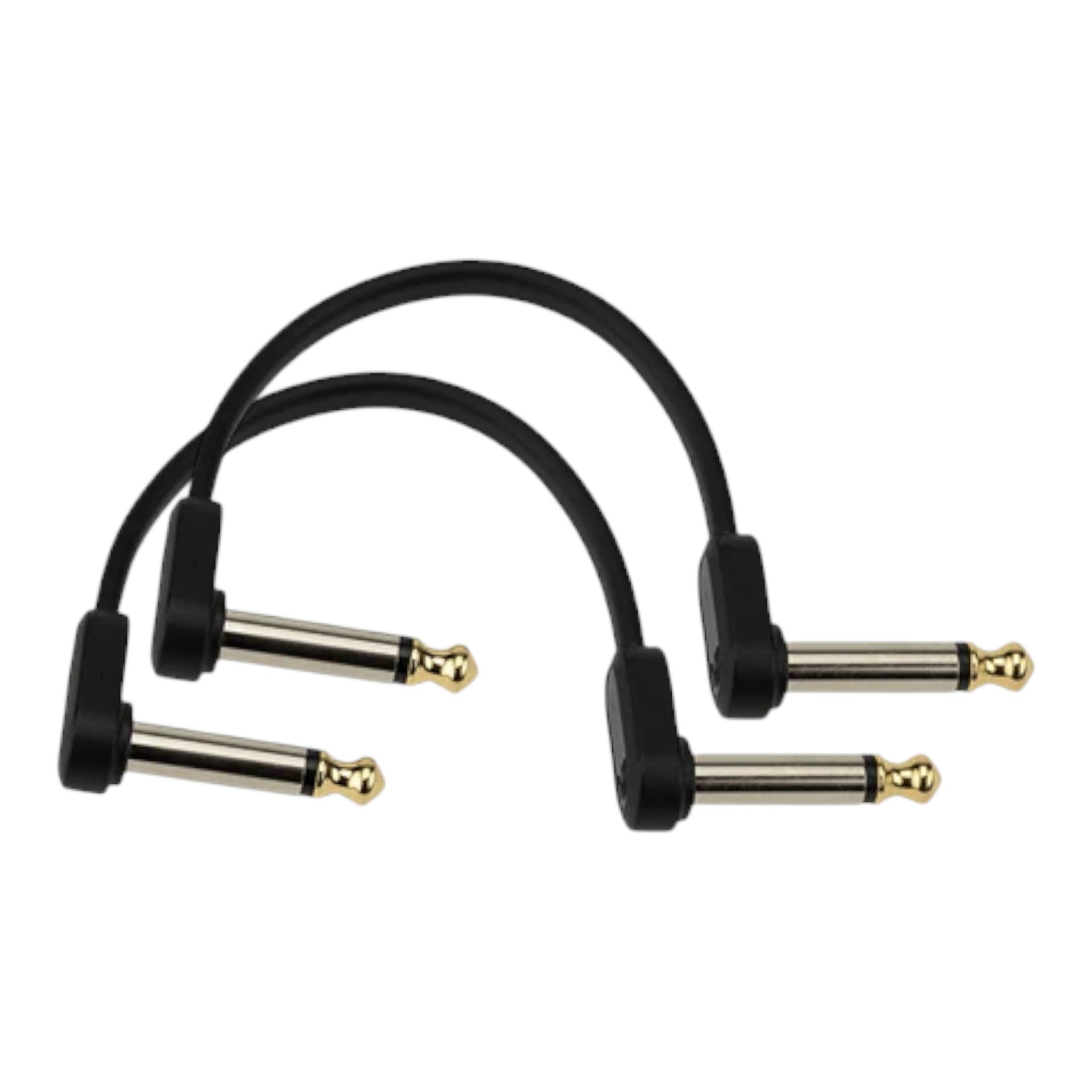 D'Addario Custom Series Flat Patch Cable - Offset 2pk