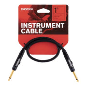 D'Addario 1ft Custom Series Straight Patch Cable - Single Cable