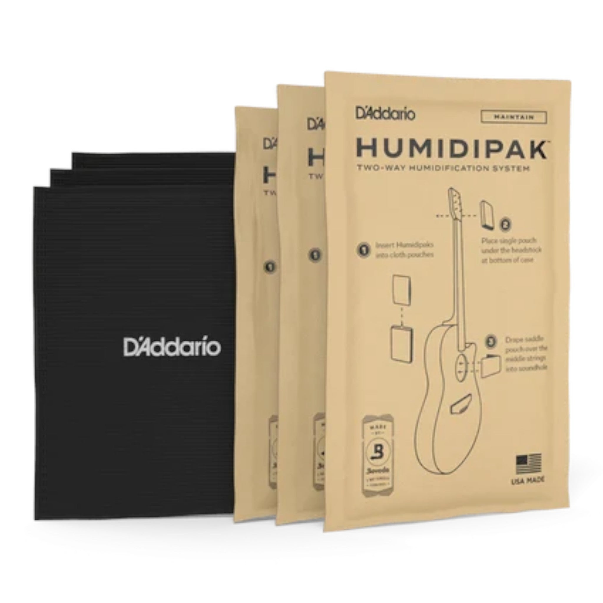 D'Addario PWHPK01 "Humidipak Maintain" Automatic Two-Way Humidity Control System for Guitars