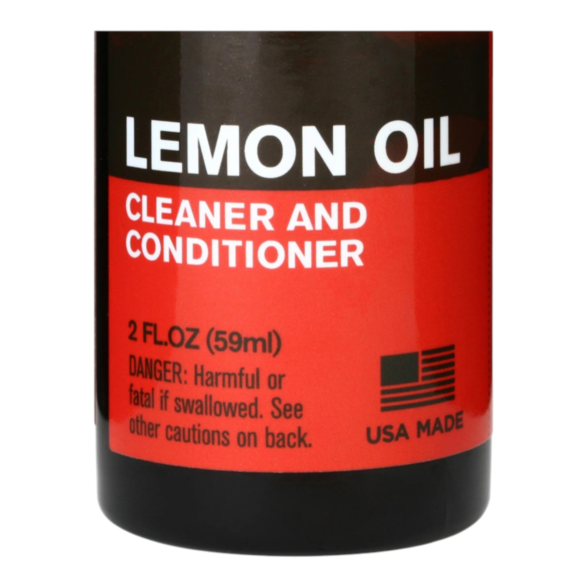 D'Addario PWLMN Lemon Oil Fingerboard Cleaner & Conditioner for Dark/Unfinished Woods - 59 ml (2 fl oz)