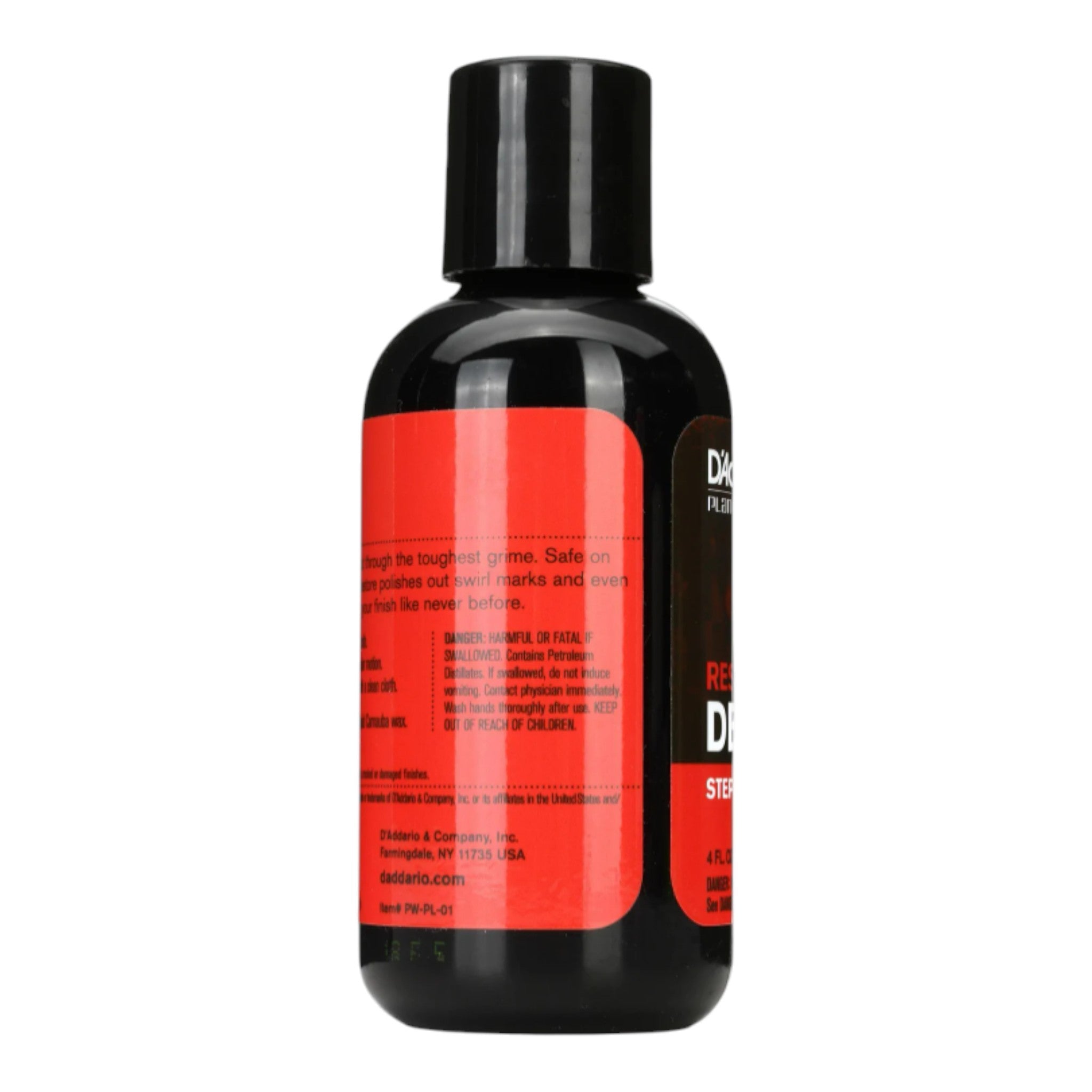 D'Addario PWPL02 "Protect" Liquid Carnauba Wax Protectant for Clear Coated Instruments - 29.5 ml (1 fl oz) / 118 ml (4 fl oz)