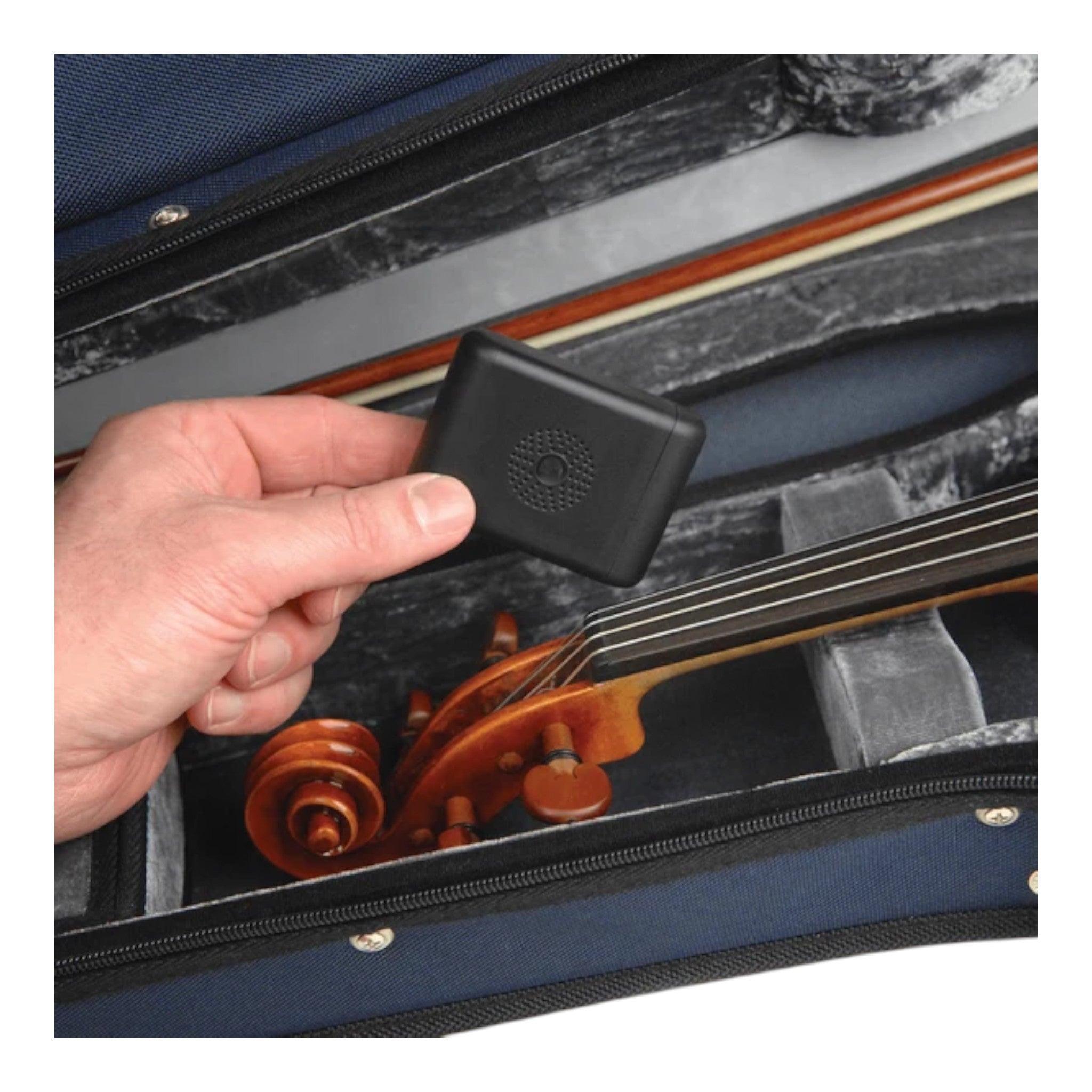 D'Addario PWSIH01 Refillable Cellulose Sponge Case Humidifier for Small Instruments