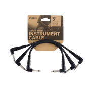 D'Addario 6" Classic Series Patch Cable - 3 pack