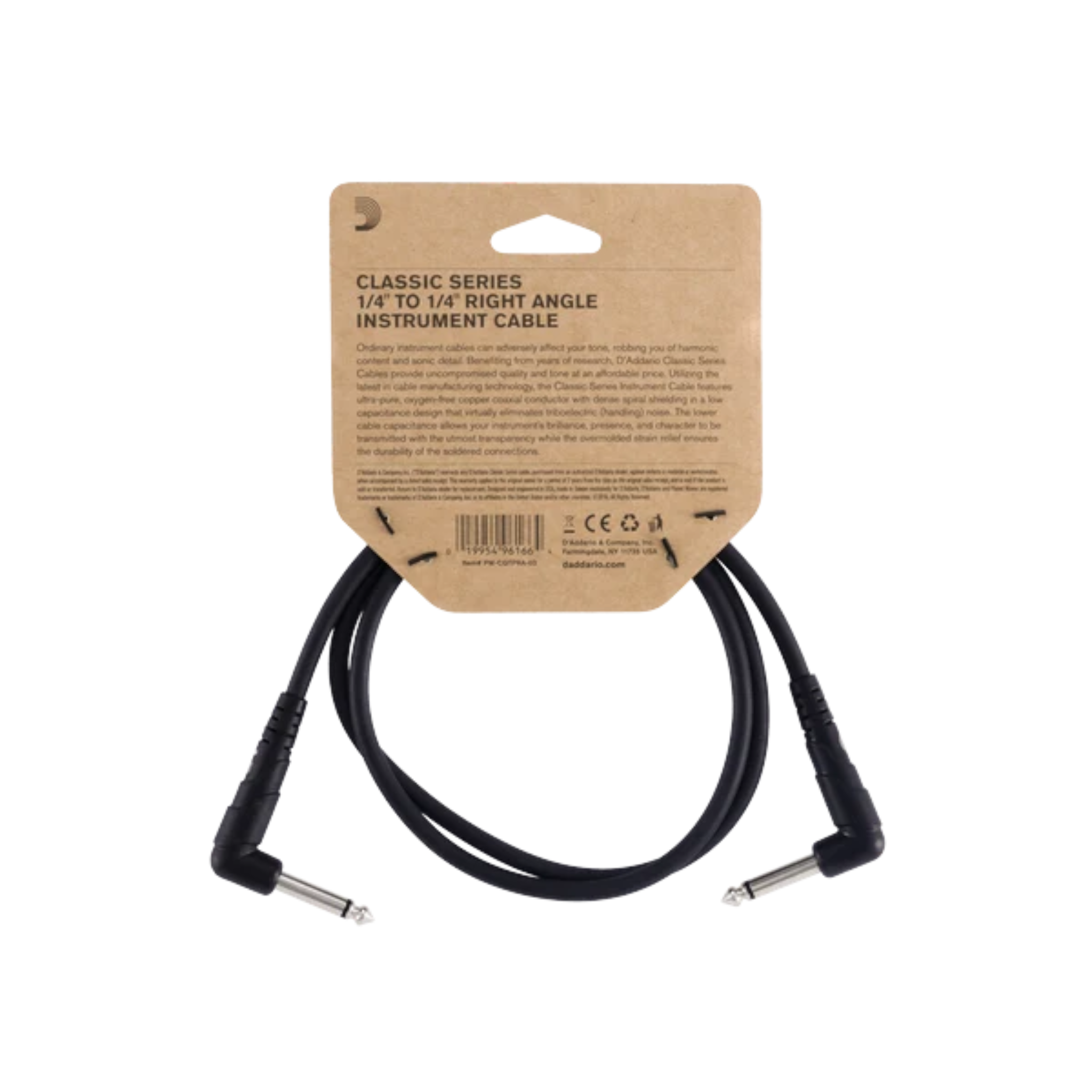 D'Addario Classic Series Patch Cable - Single Cable