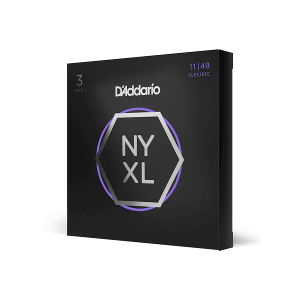 D’Addario 11-49 NYXL Electric Guitar Strings – Medium (.011–.049) (NYXL1149)