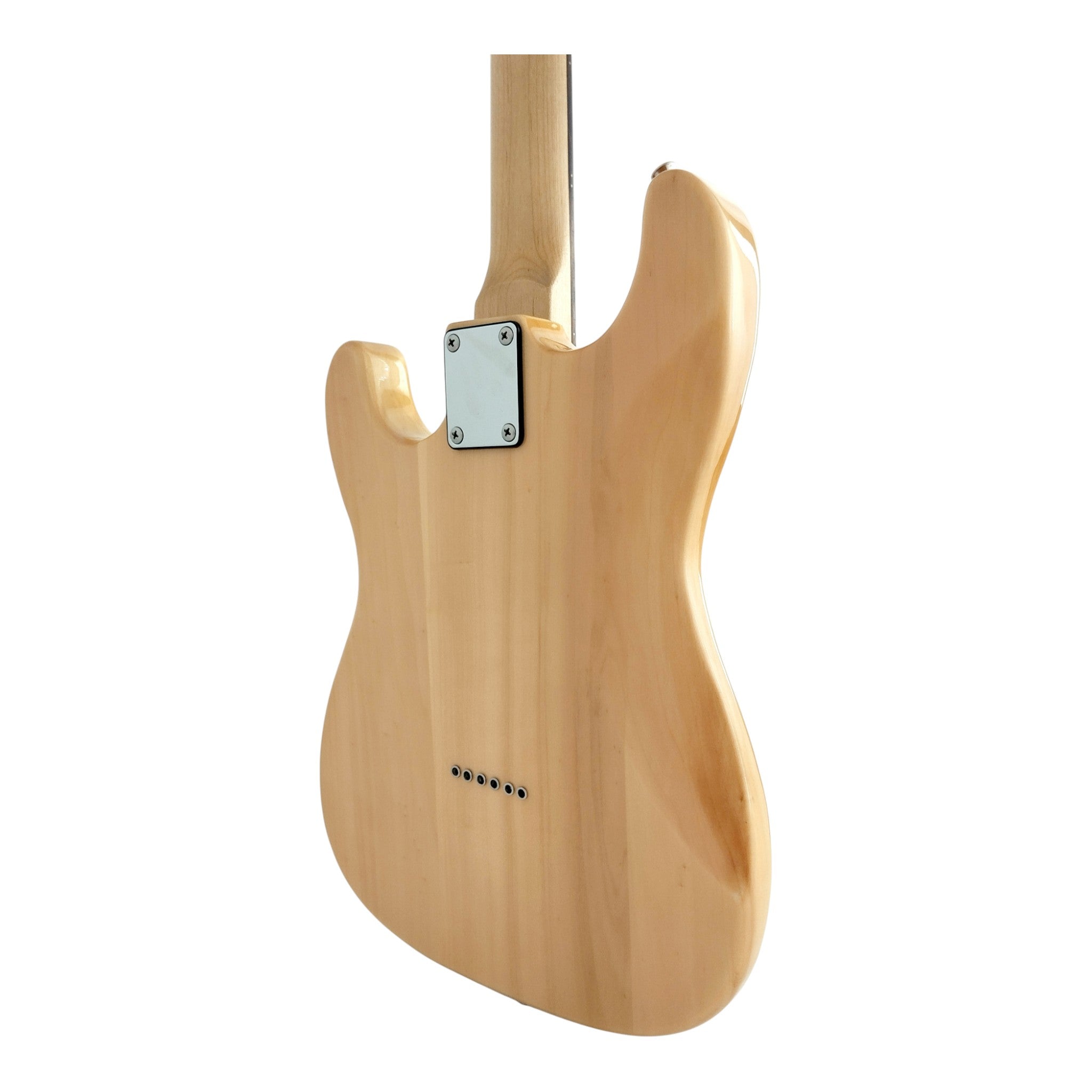 Haze 11HSST Natural 12-String SSS Electric Guitar with Quilted Top