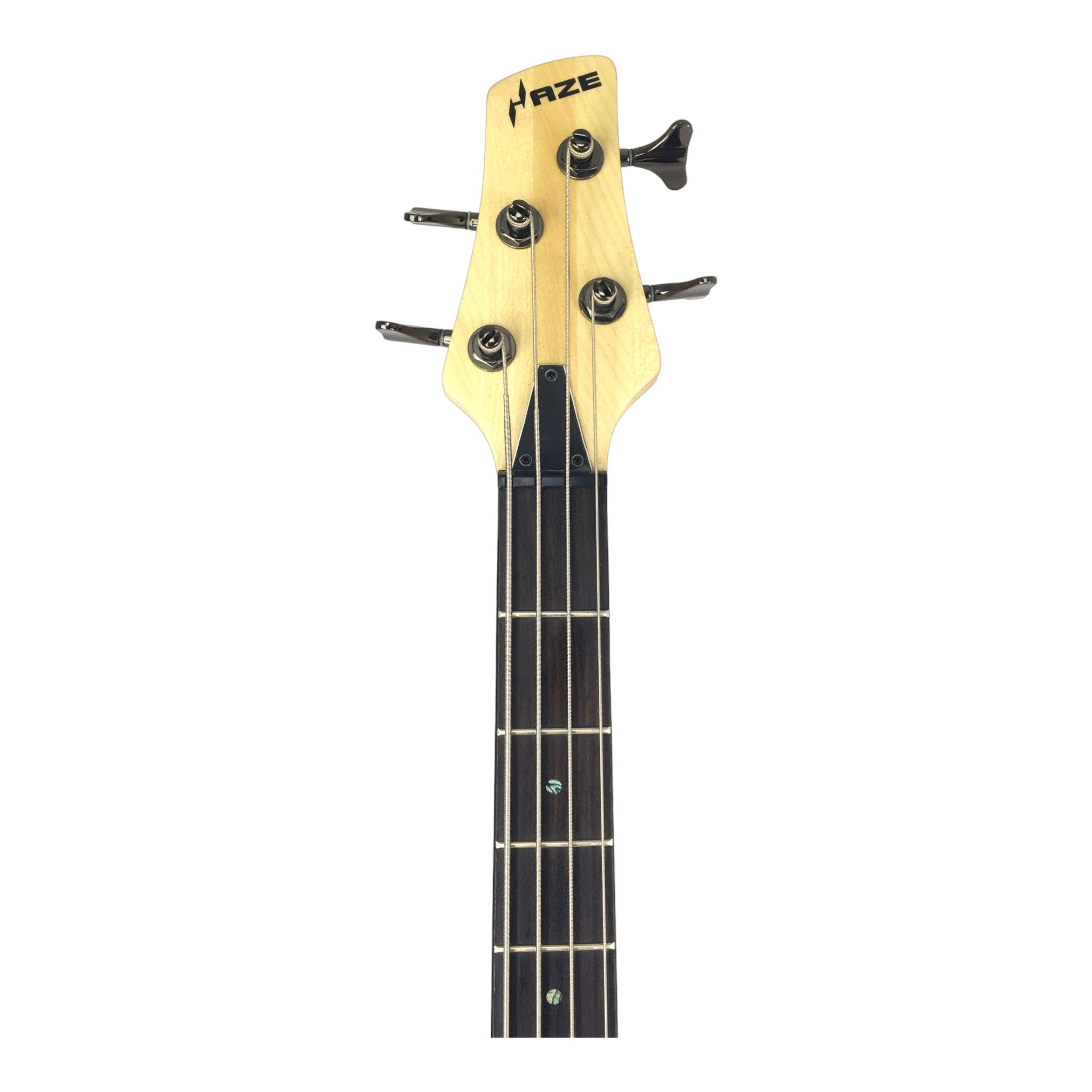 Haze Novara Electric Bass Guitar Premium Ash Maple Body  - Natural B327N