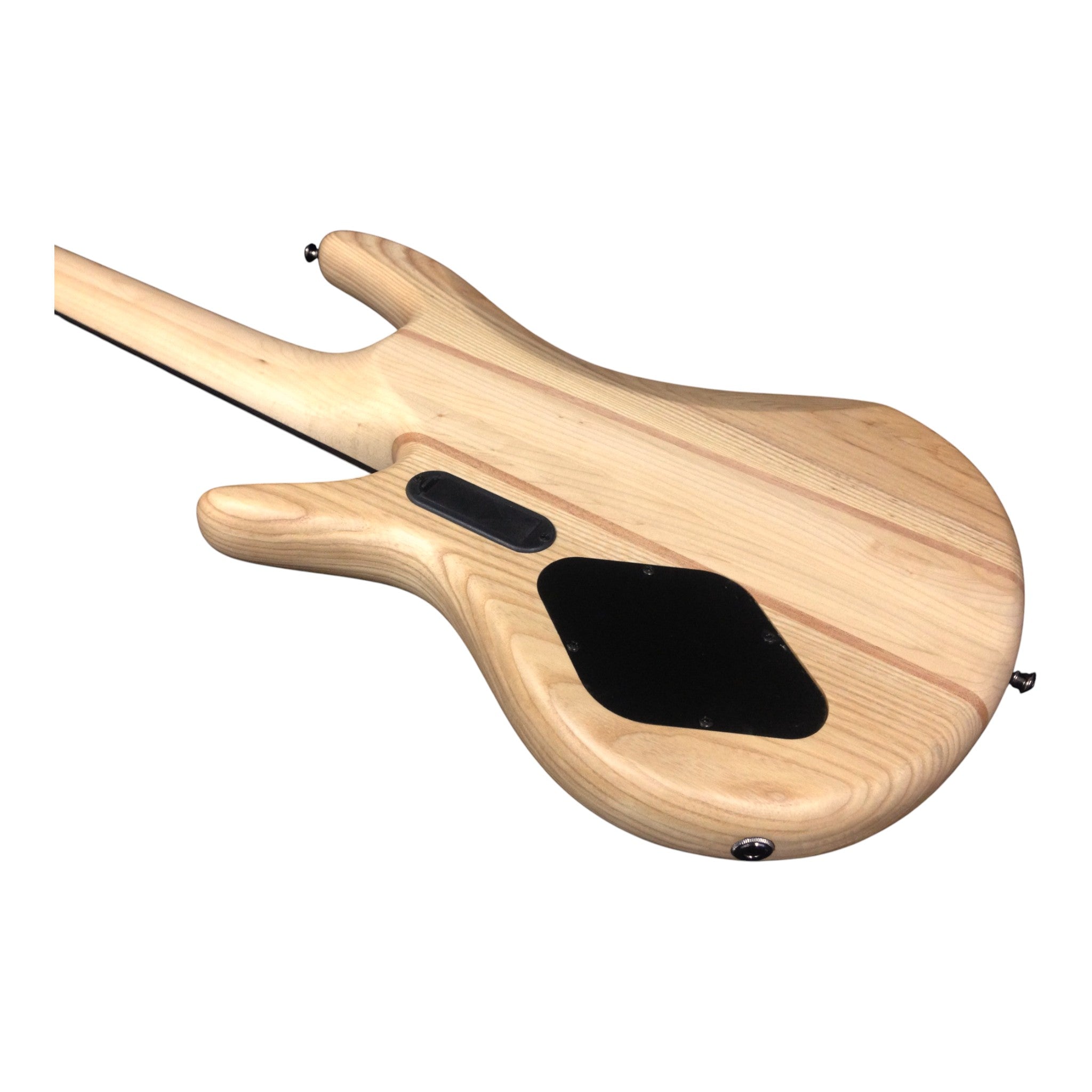 Haze 5-String Active Humbucker Solid Walnut WR Electric Bass Guitar - Natural B337N