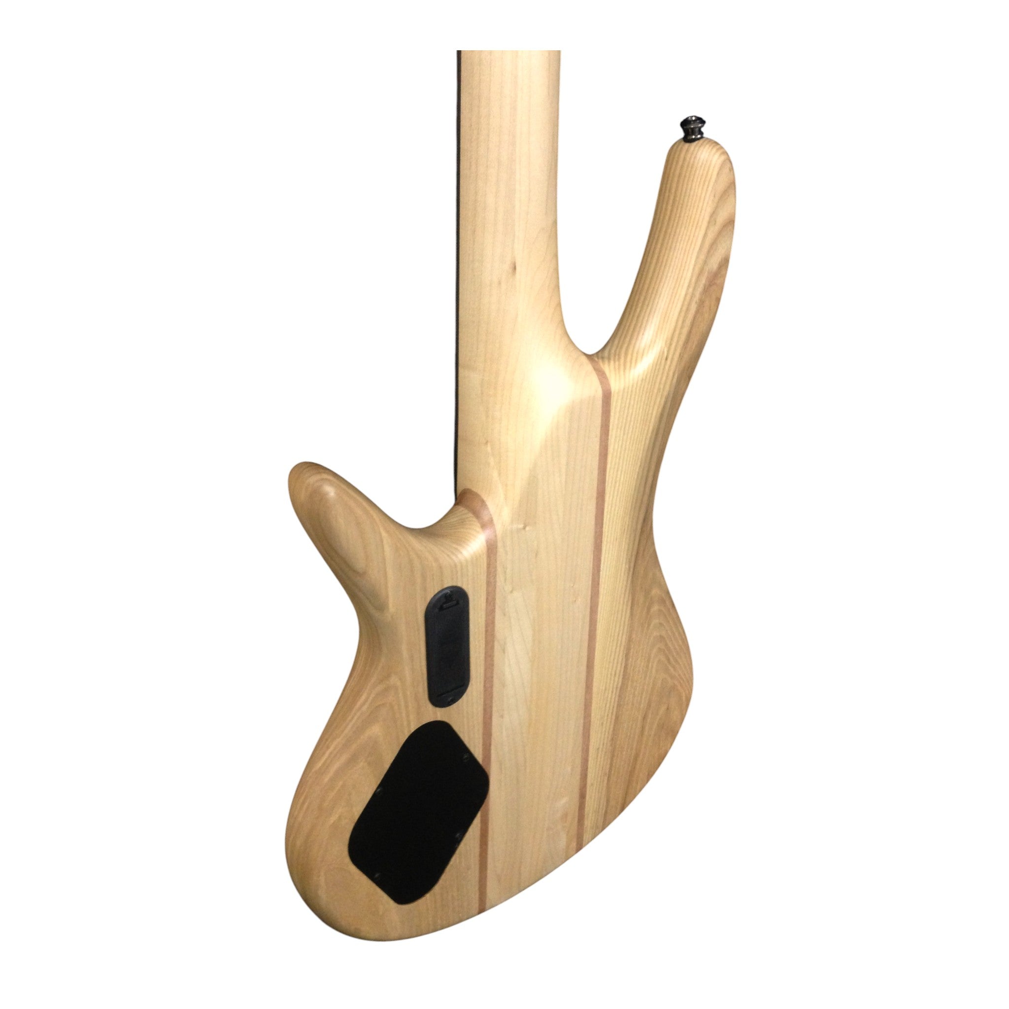 Haze 5-String Active Humbucker Solid Walnut WR Electric Bass Guitar - Natural B337N