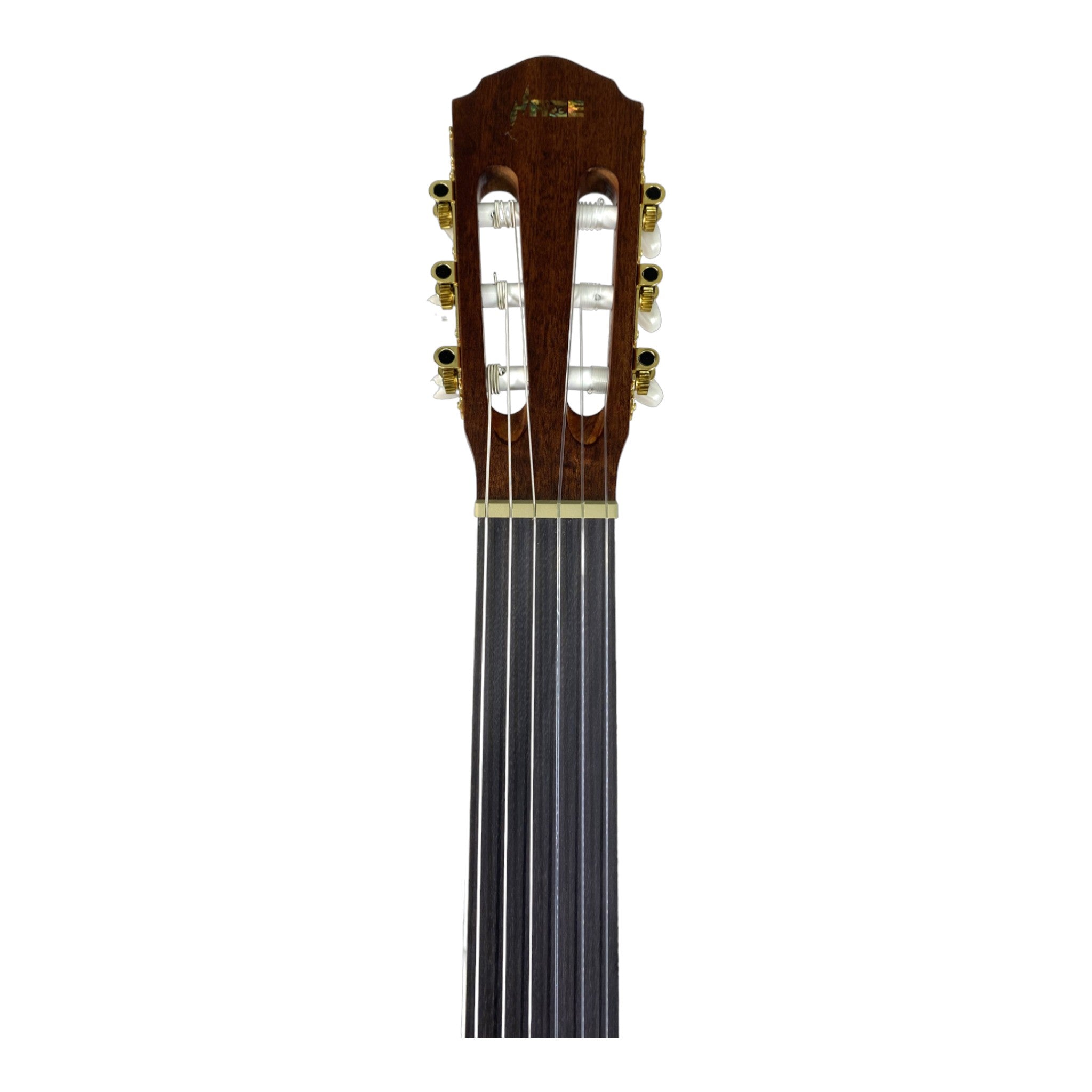 Haze Solid Spruce Fretless Arched Back Thin Body Classical Guitar w/ Built-In Pickups & Tuner in Matte - C551BCEQSMFL