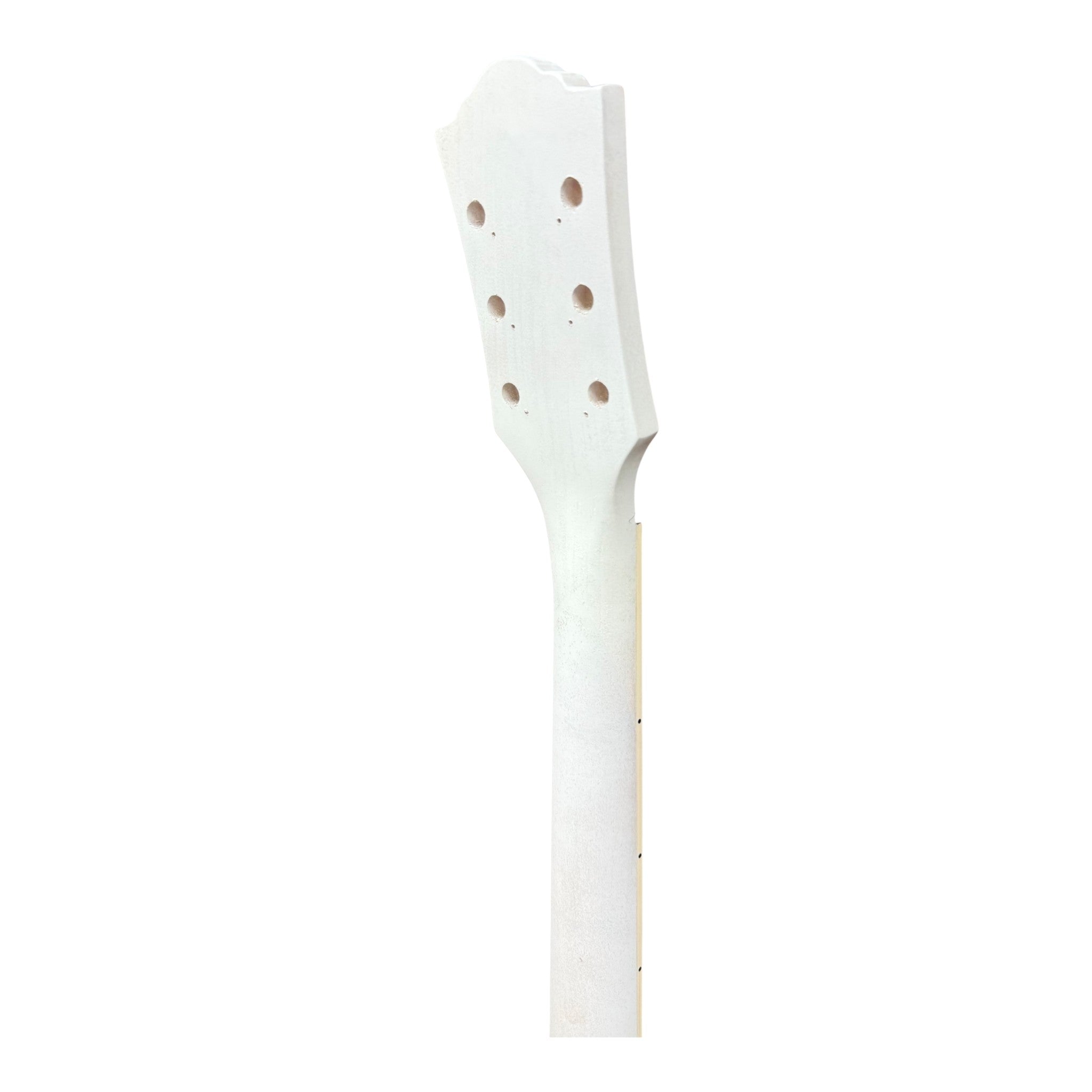 E575DIY White-Primed Poplar Body Set-Neck HGS H-H Electric Guitar DIY Kit - Complete No-Soldering w/ 3-Ply Ebony Trims & Chrome Hardware