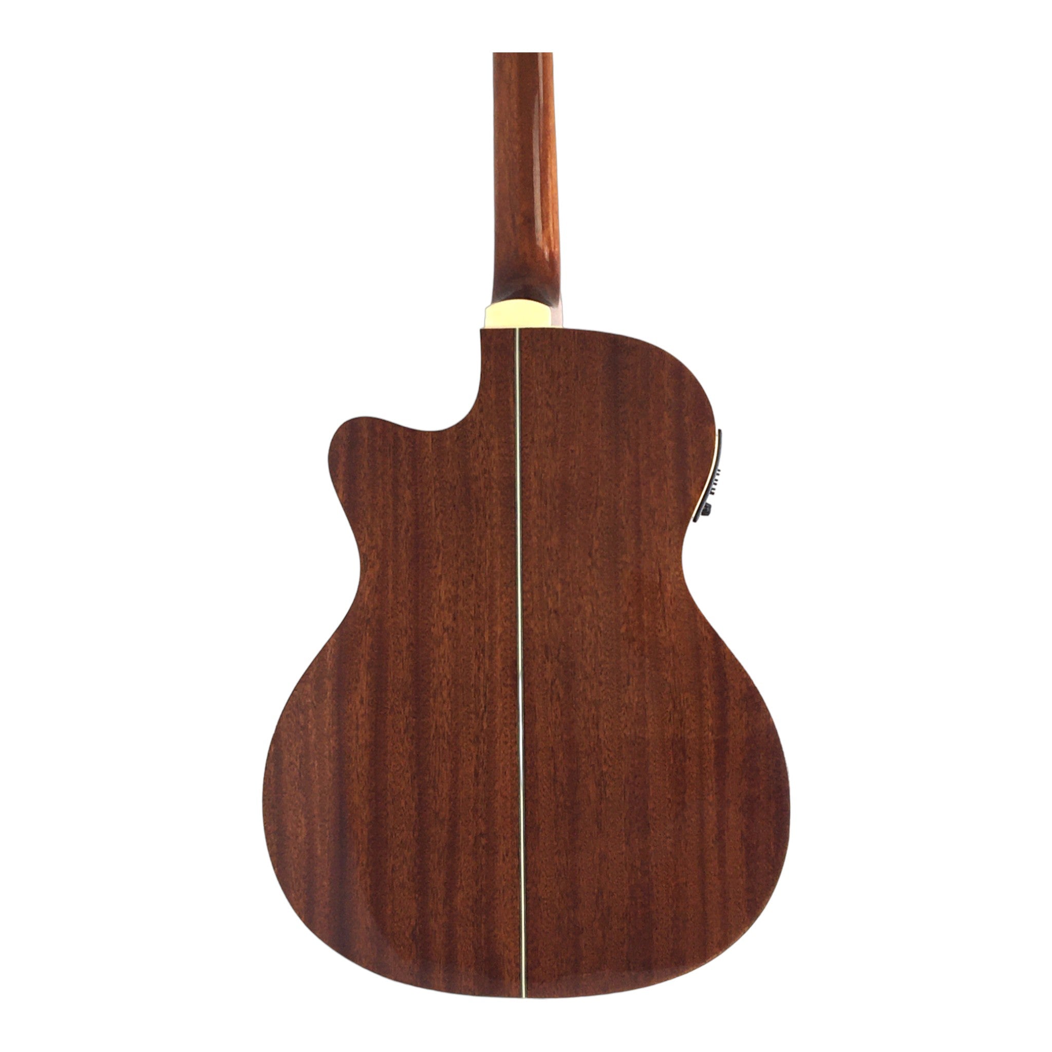 Haze F560CEQN Spruce Top Built-In Pickup/Tuner OM Cutaway Acoustic Guitar - Natural with Accessories and 10W Amp. (Optional)