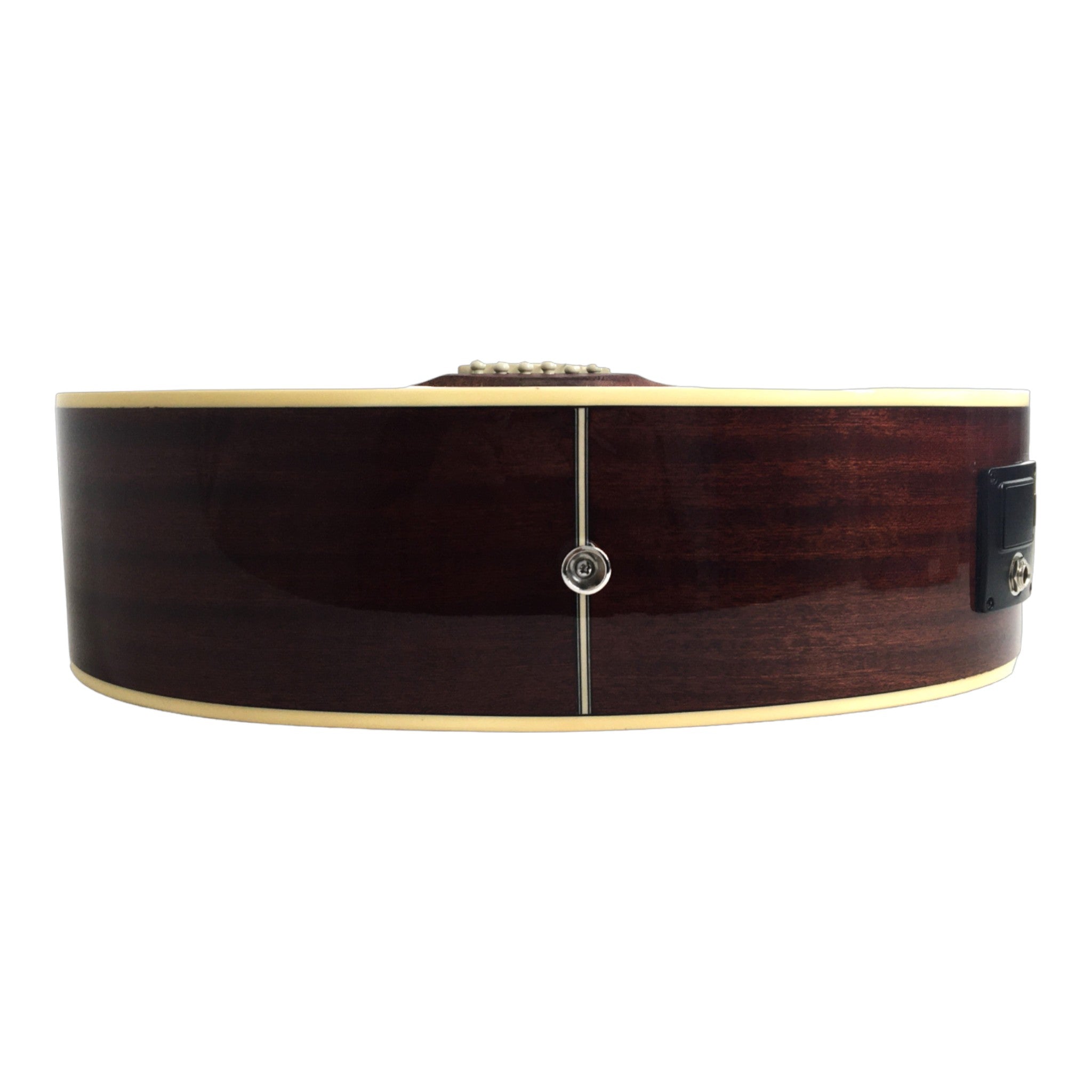 Haze F560CEQN Spruce Top Built-In Pickup/Tuner OM Cutaway Acoustic Guitar - Natural with Accessories and 10W Amp. (Optional)