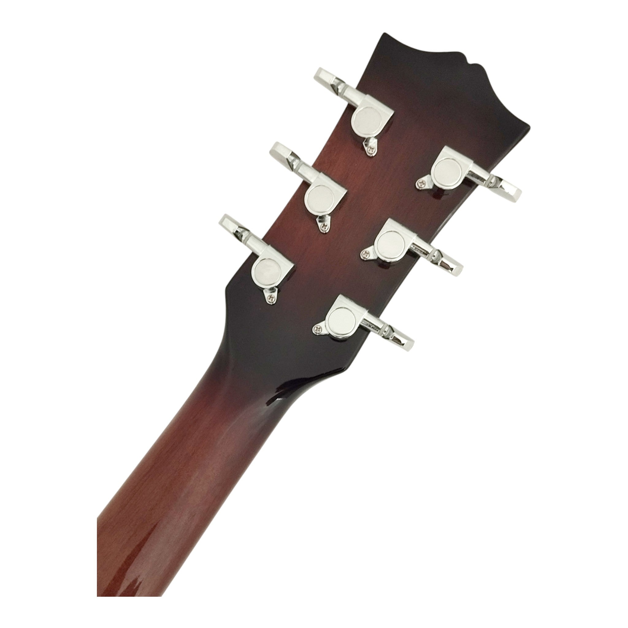 Haze F561TBCEQ Mahogany Top Built-In Pickup/Tuner OM Cutaway Acoustic Guitar - Natural with Accessories and 10W Amp. (Optional)