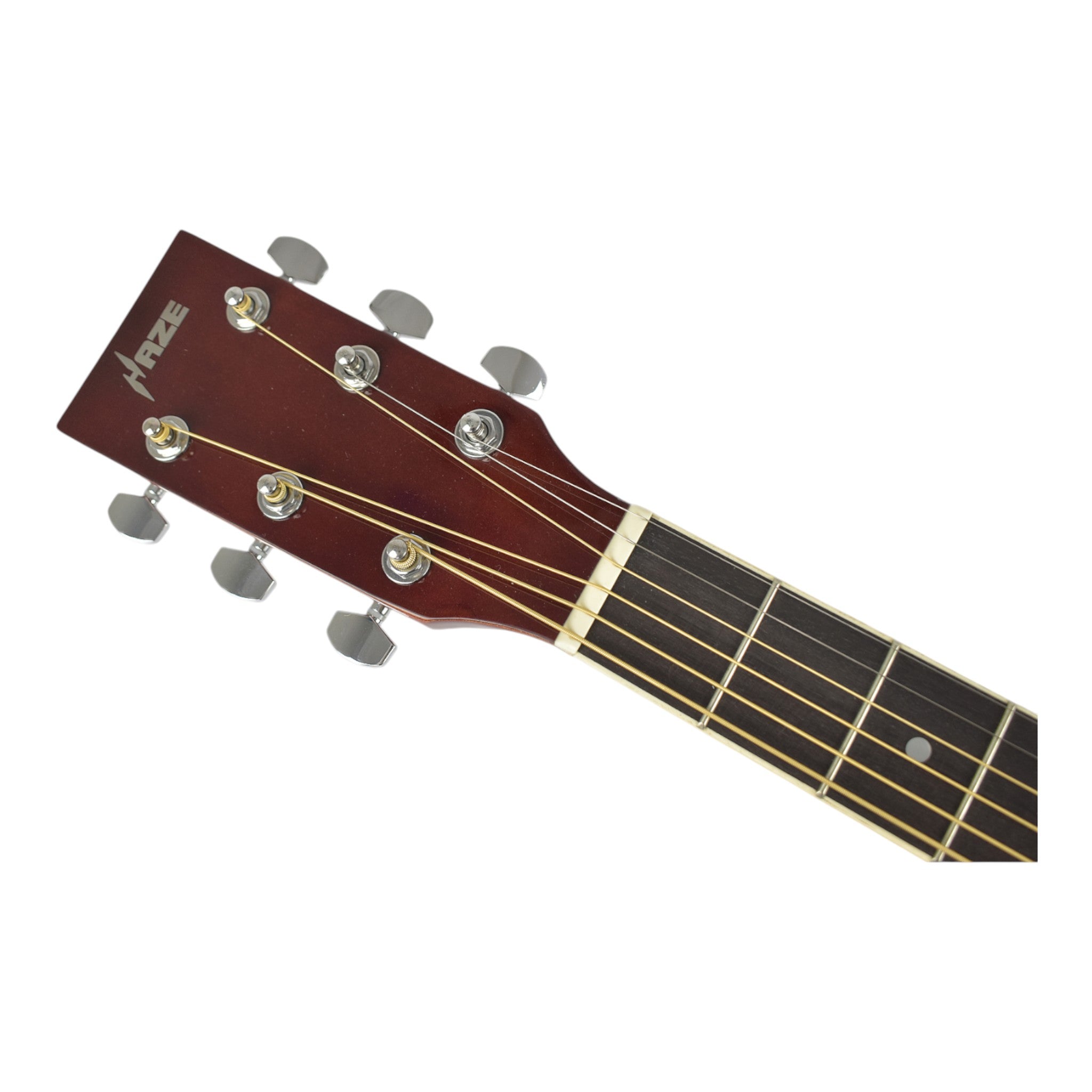 Haze F631BCEQMS Thin-Body Built-In Pickups/Tuner Acoustic Guitar - Natural with Accessories and 10W Amp. (Optional)
