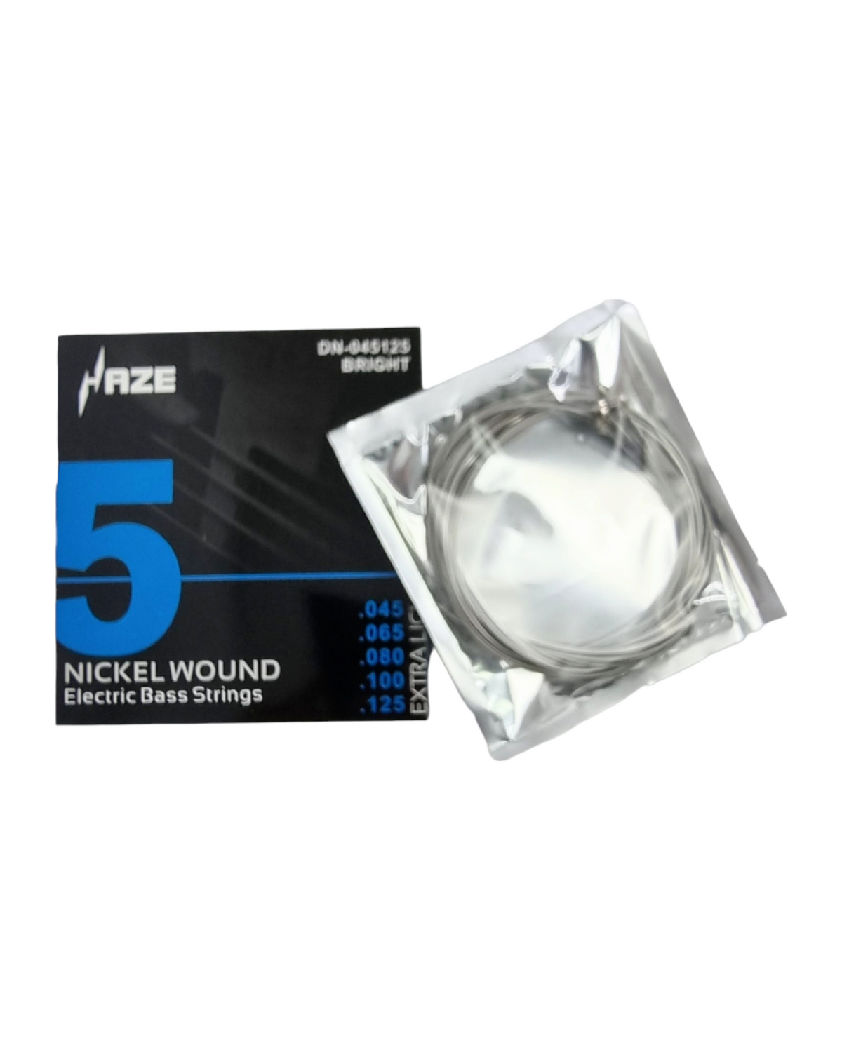 Haze Guitar Australia 5-string extra light nickel wound electric bass guitar strings in retail packaging