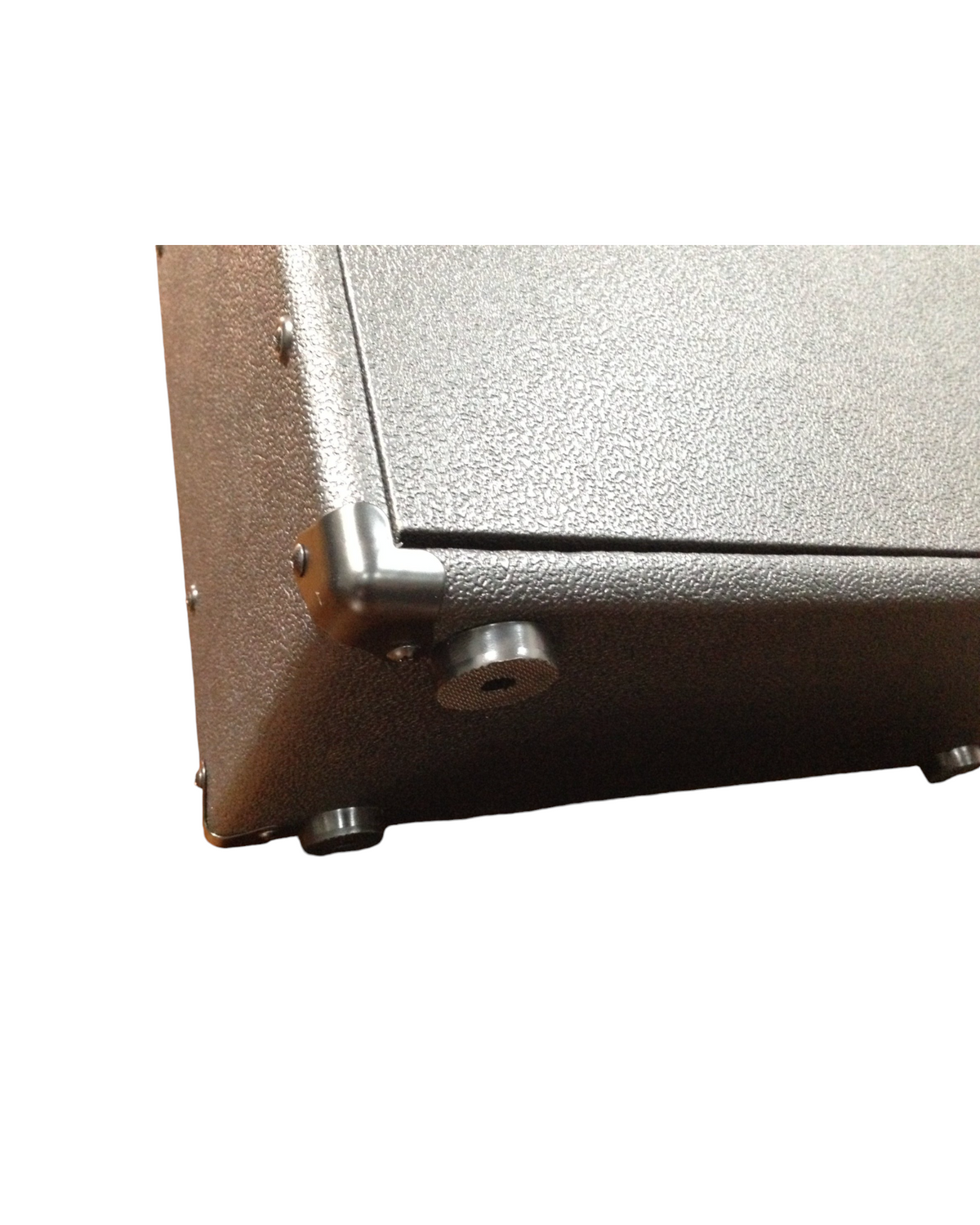 Haze Guitar Australia HSB60 bass amp showing the durable black textured cabinet and reinforced metal corner bumper