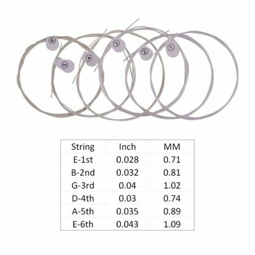 Haze Guitar Australia DPA70 classical guitar nylon string set with clear nylon and silver plated wire strings