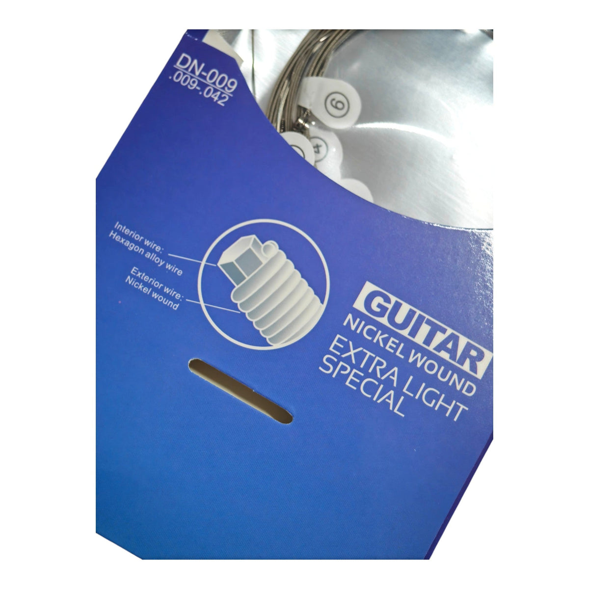 Haze Guitar Australia DN009 extra light nickel wound electric guitar strings in blue packaging