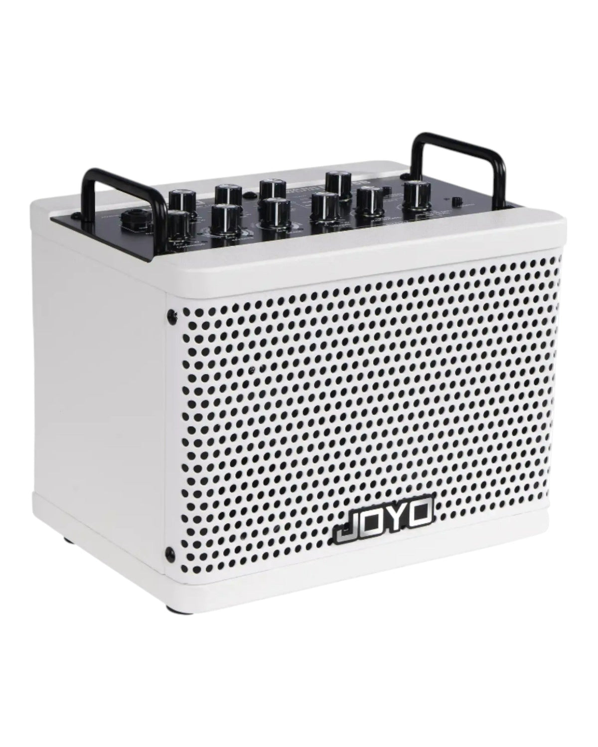 Haze Guitar Australia Joyo DC15B white portable 15W digital bass guitar amplifier with top control knobs