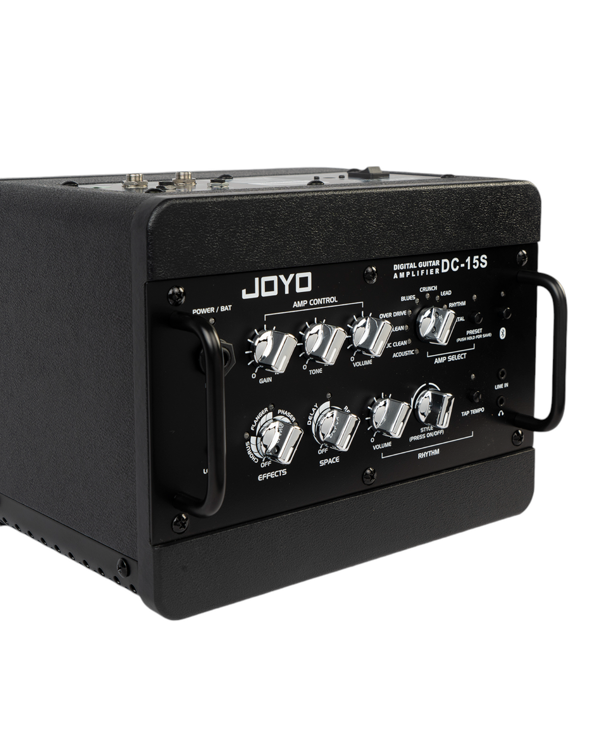 Haze Guitar Australia Joyo DC15S portable 15W digital guitar amplifier with control knobs and black housing