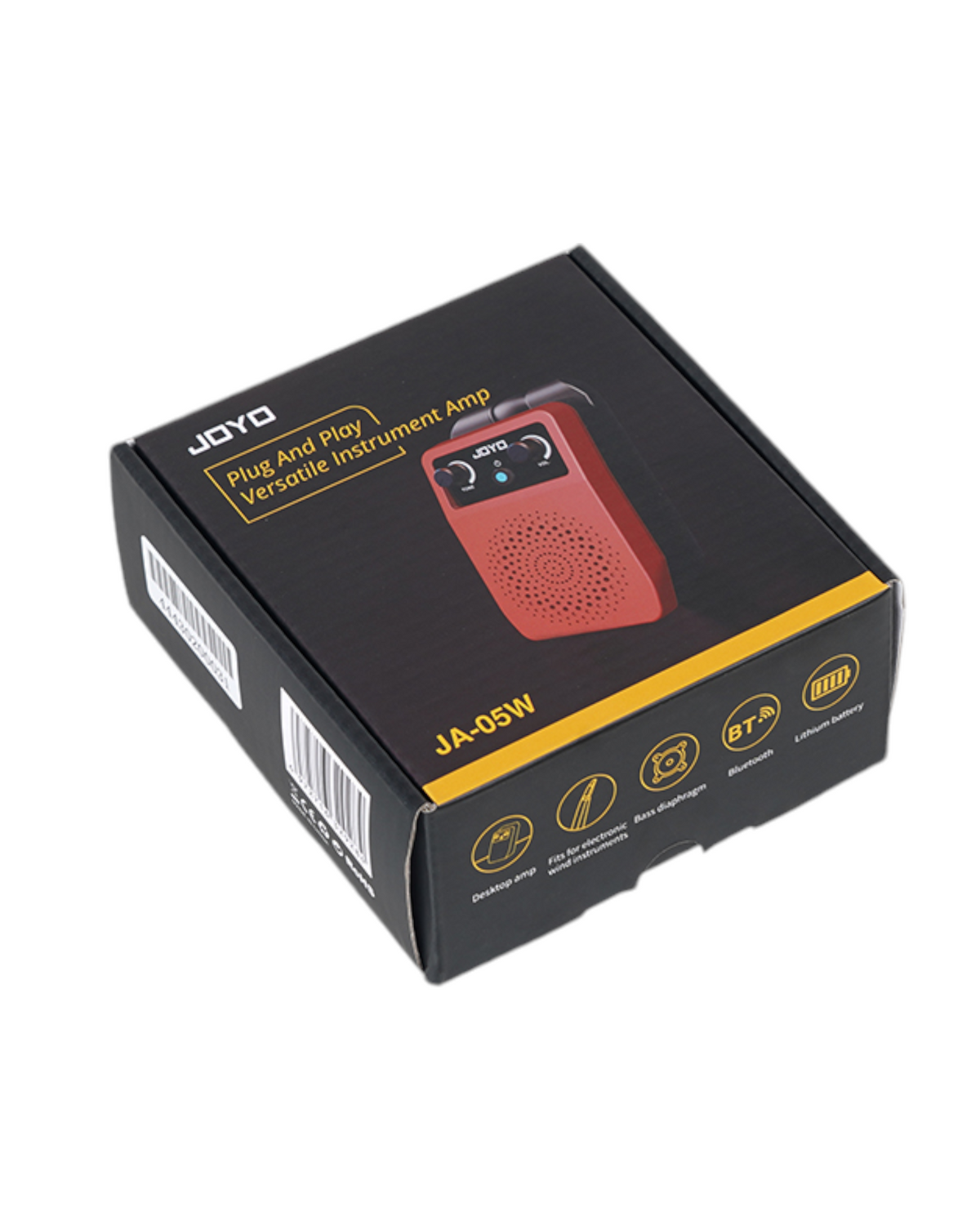 Haze Guitar Australia JOYO JA-05W portable mini instrument amplifier in its black retail packaging box