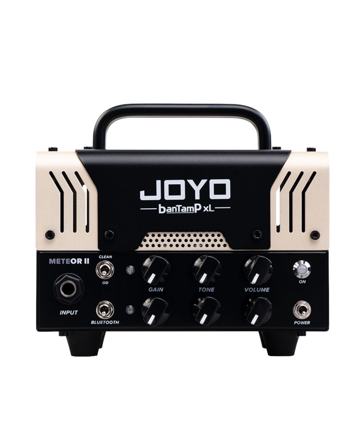 Haze Guitar Australia Joyo METEOR II 20w tube guitar amplifier head with dual channels and Bluetooth connectivity.