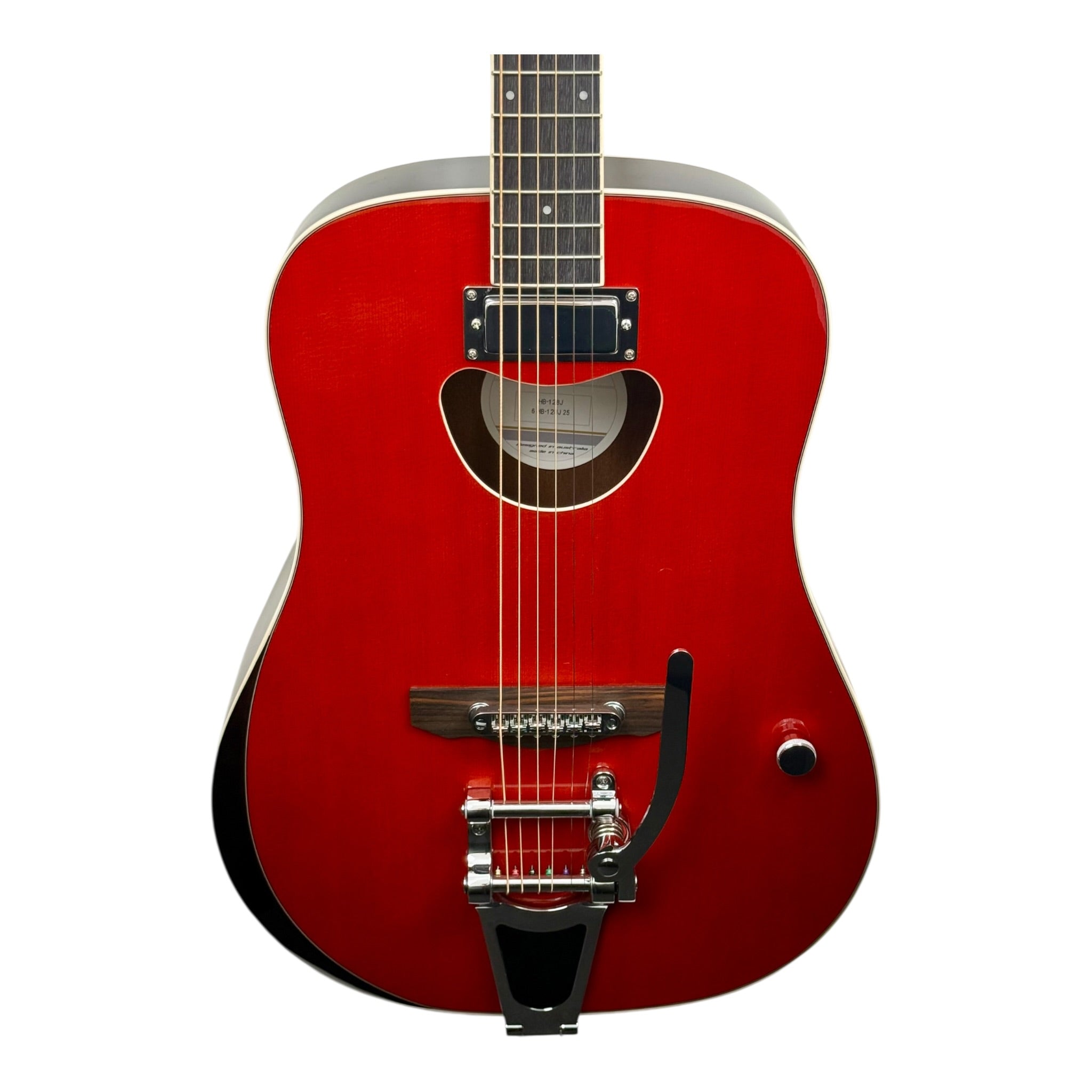 Haze HB128J “Vibrance” Solid Sitka 41” Grand Auditorium Hybrid Acoustic-Electric Guitar w/ Vibrato Bar & Tune-o-Matic Saddle