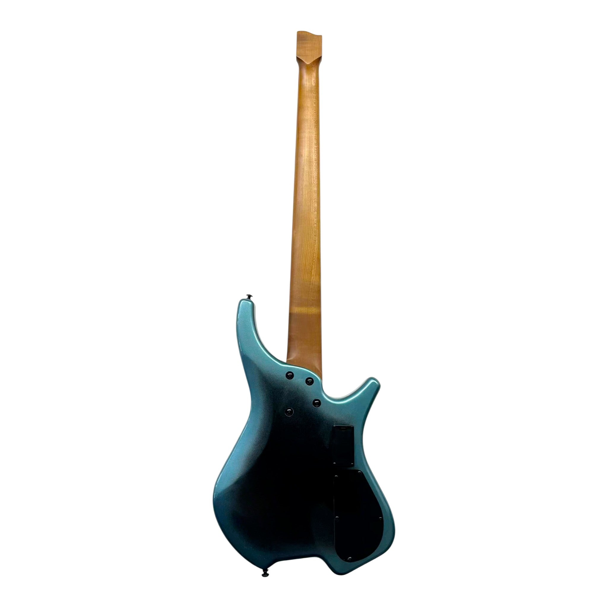 Haze HB5 “Nightwave” Left-Handed Headless 5-String Electric Bass – Active BJ-80 Pickups – Metallic Blueburst – HB5BLLH