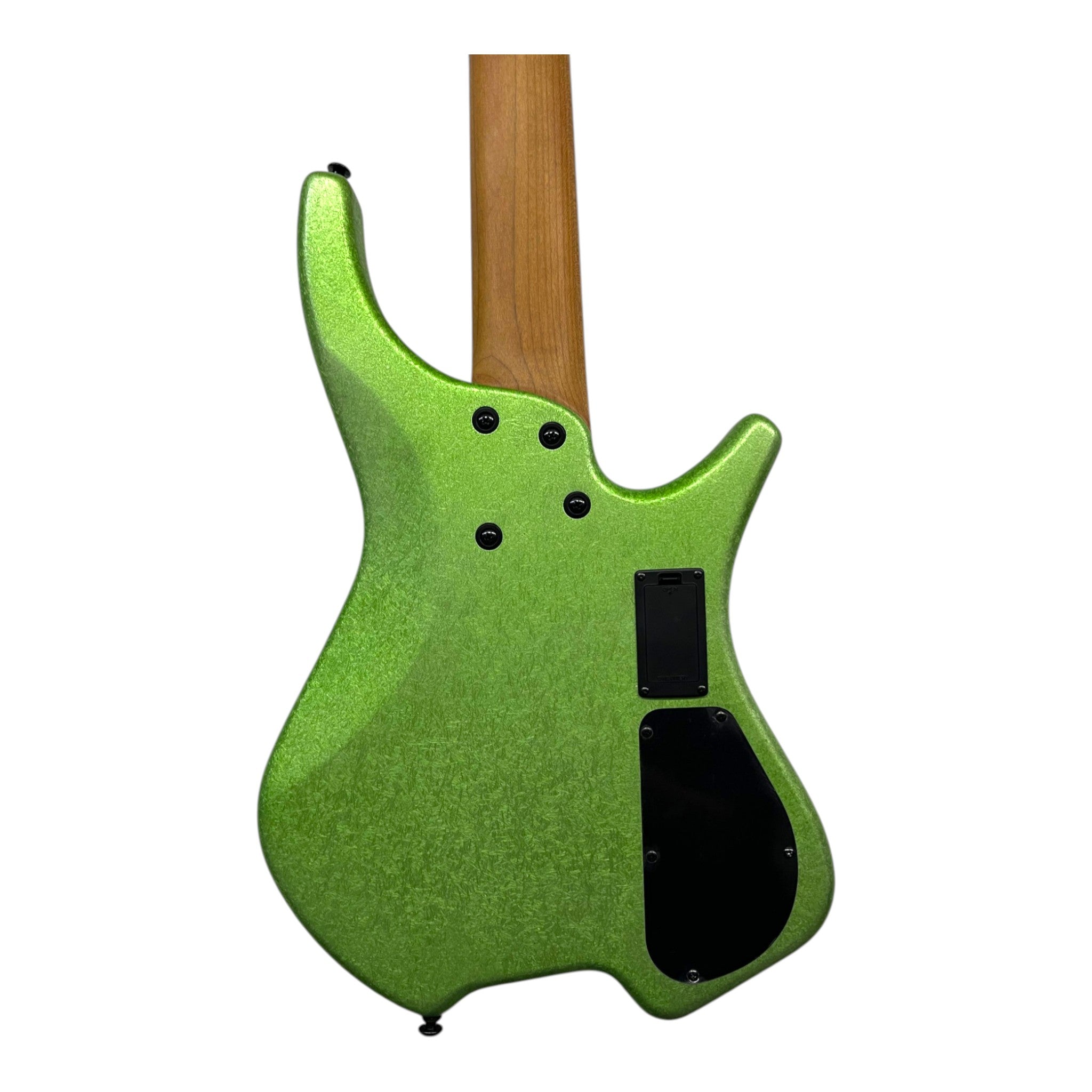 Haze HB5 “Emerald” Left-Handed Headless 5-String Electric Bass – Active BJ-80 Pickups – Snowflake Green – HB5SGLH