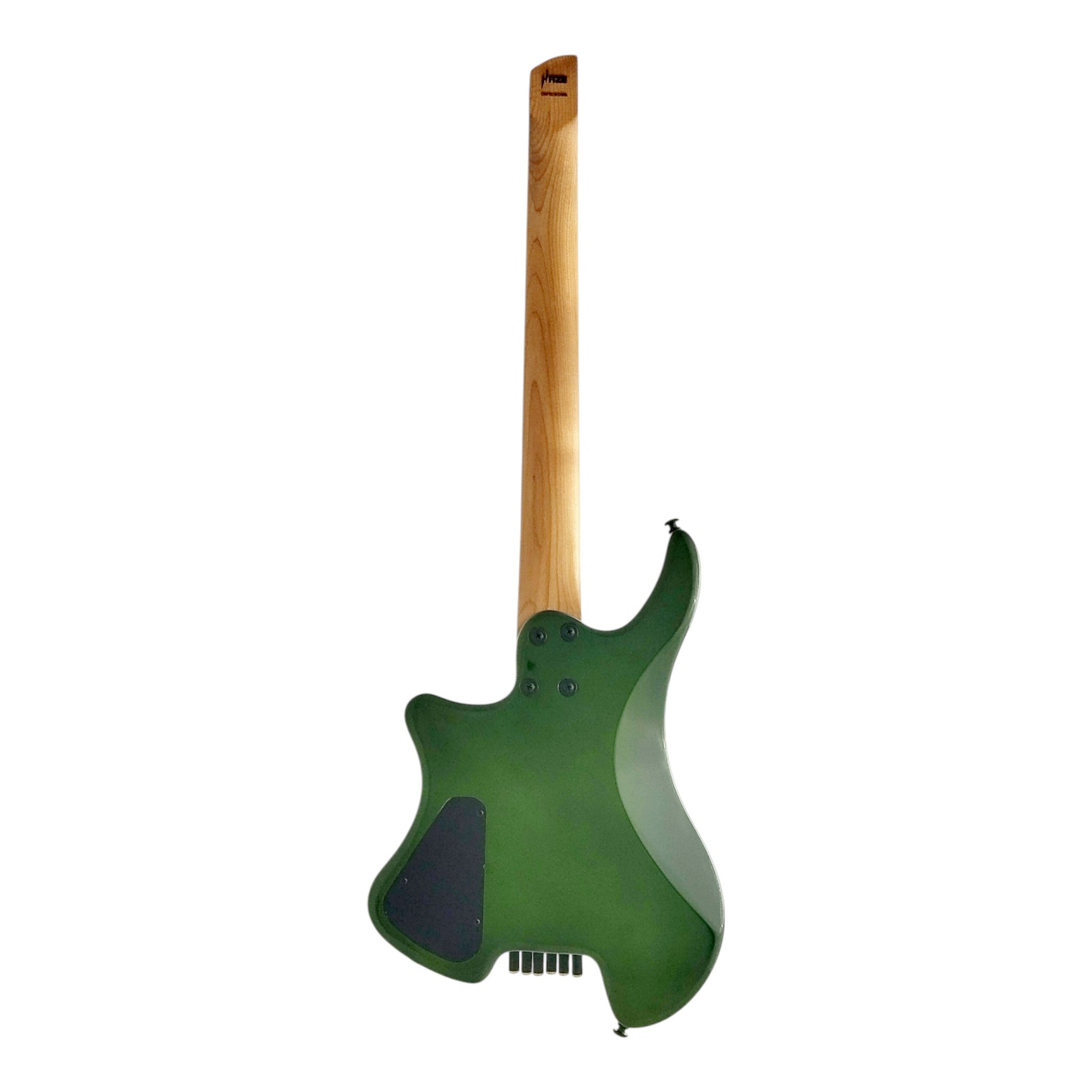 Haze HL1A Deep Green Headless Electric Guitar with Dual Humbuckers