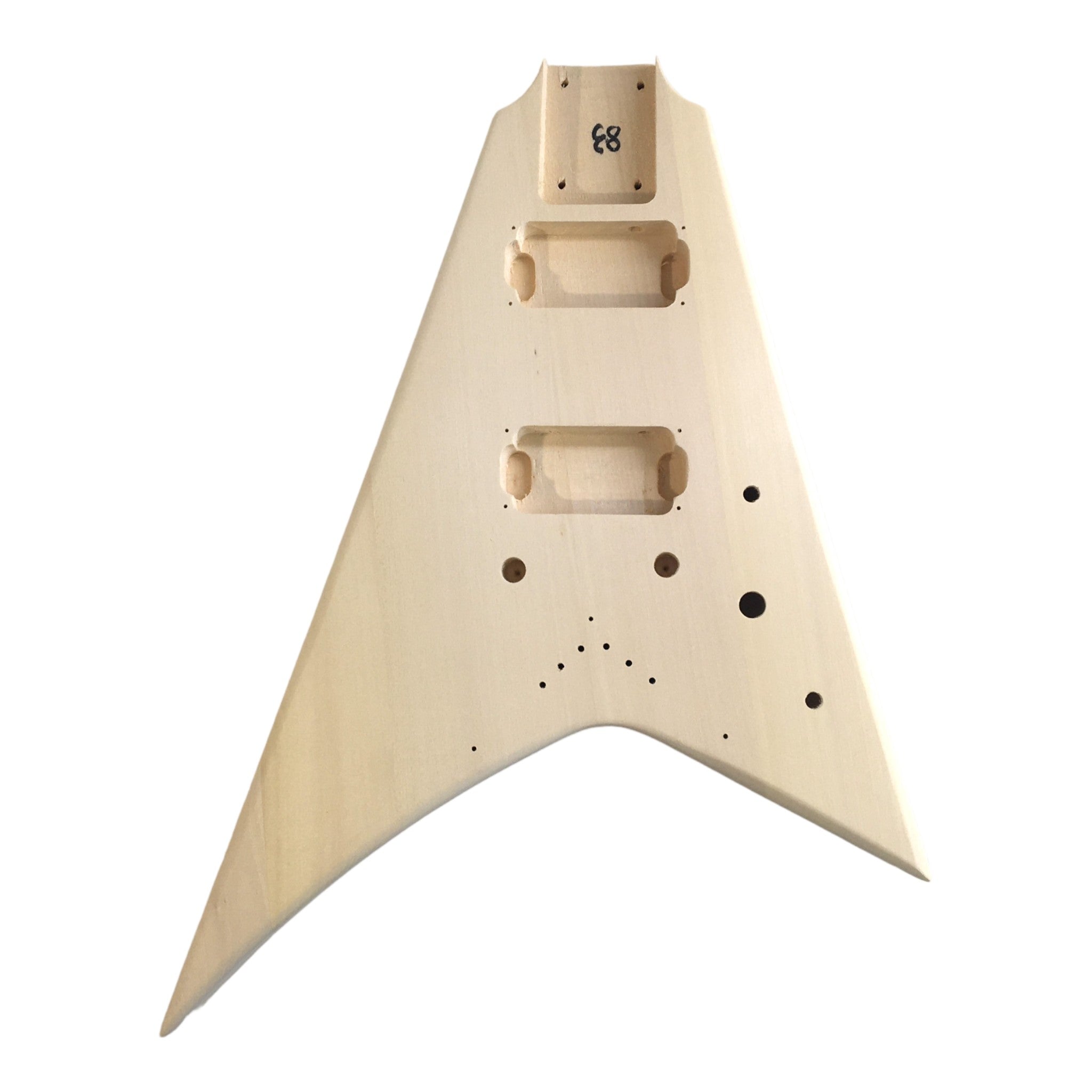 HSFV1950BHDIY Solid Basswood Body Electric Guitar DIY Kit, No-Soldering, H-H