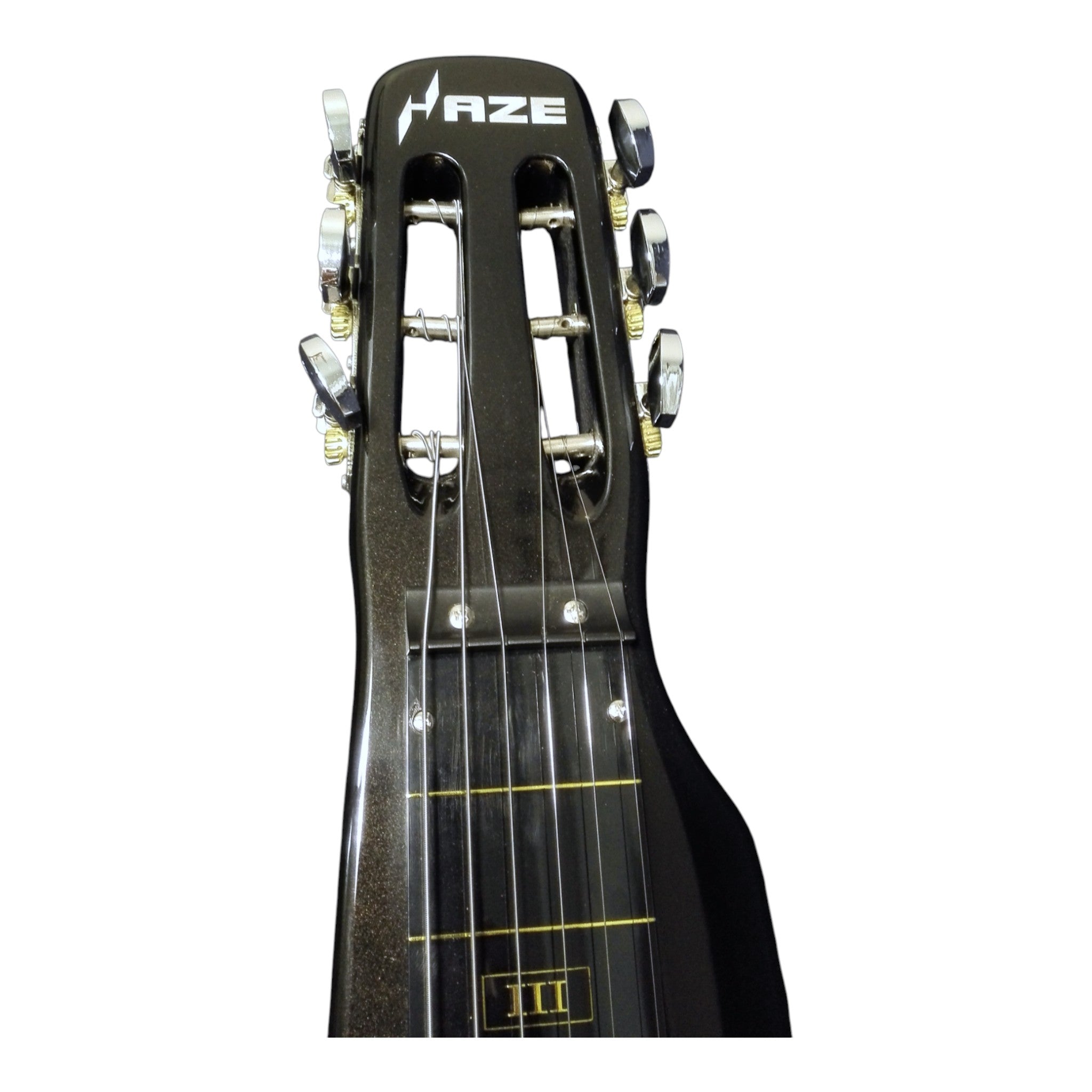 Haze HSLT1930 Metallic Black Lap Steel Electric Guitar + 10W Amp. (Optional)