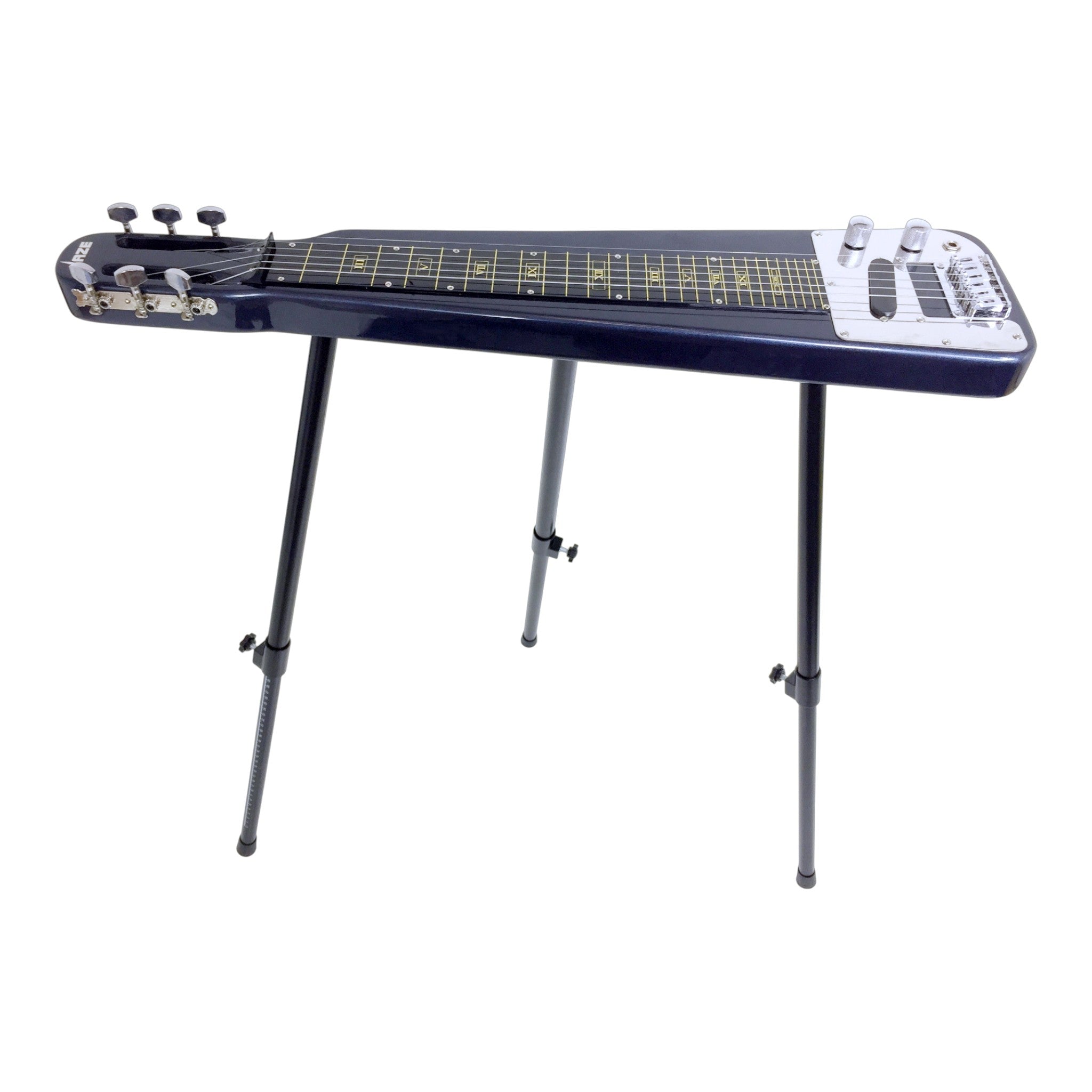 Haze HSLT1930 Metallic Blue Lap Steel Electric Guitar + 10W Amp. (Optional)