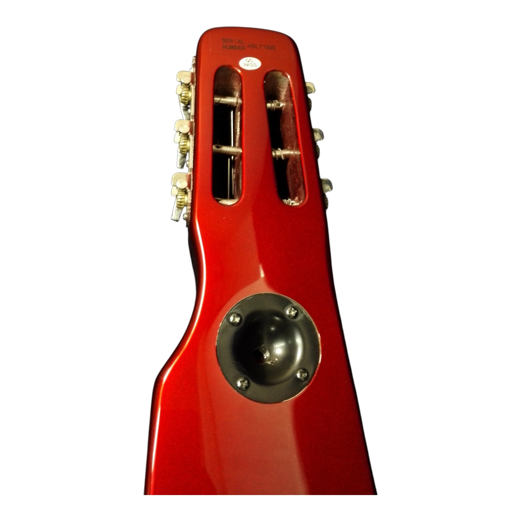 Haze HSLT1930 Metallic Red Lap Steel Electric Guitar + 10W Amp. (Optional)