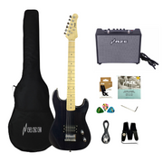 Haze HST01 Black 3/4 Size Student Electric Guitar + 10w Amp