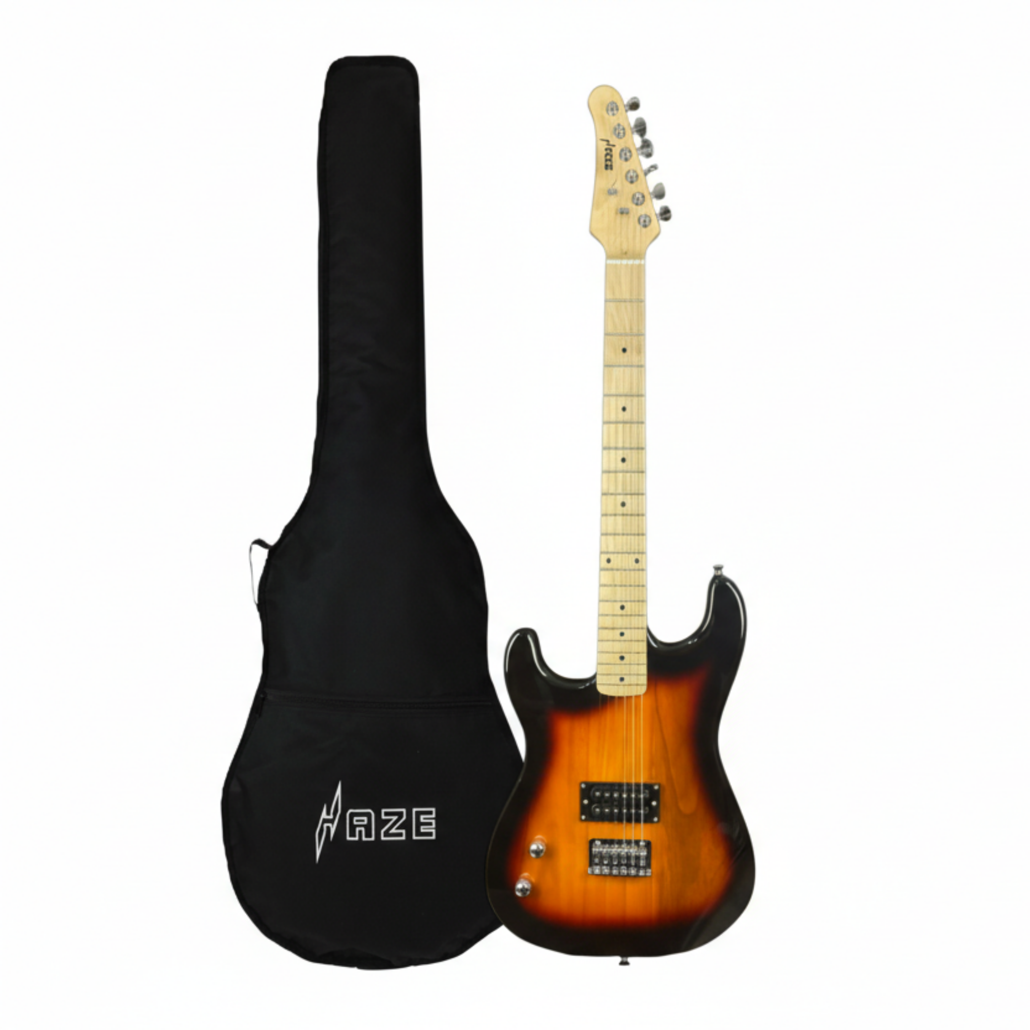 Haze HST01 "Inferno" Sunburst Left-Handed 4/4 Size Student Electric Guitar + 10W Amp (Optional)