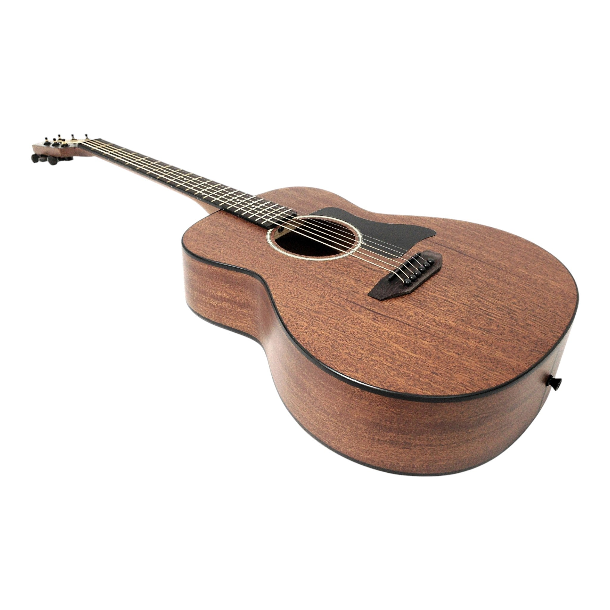 Haze HSTML 34"/36" Traveler Arched-Back Thin-V Neck Acoustic Guitar - Natural