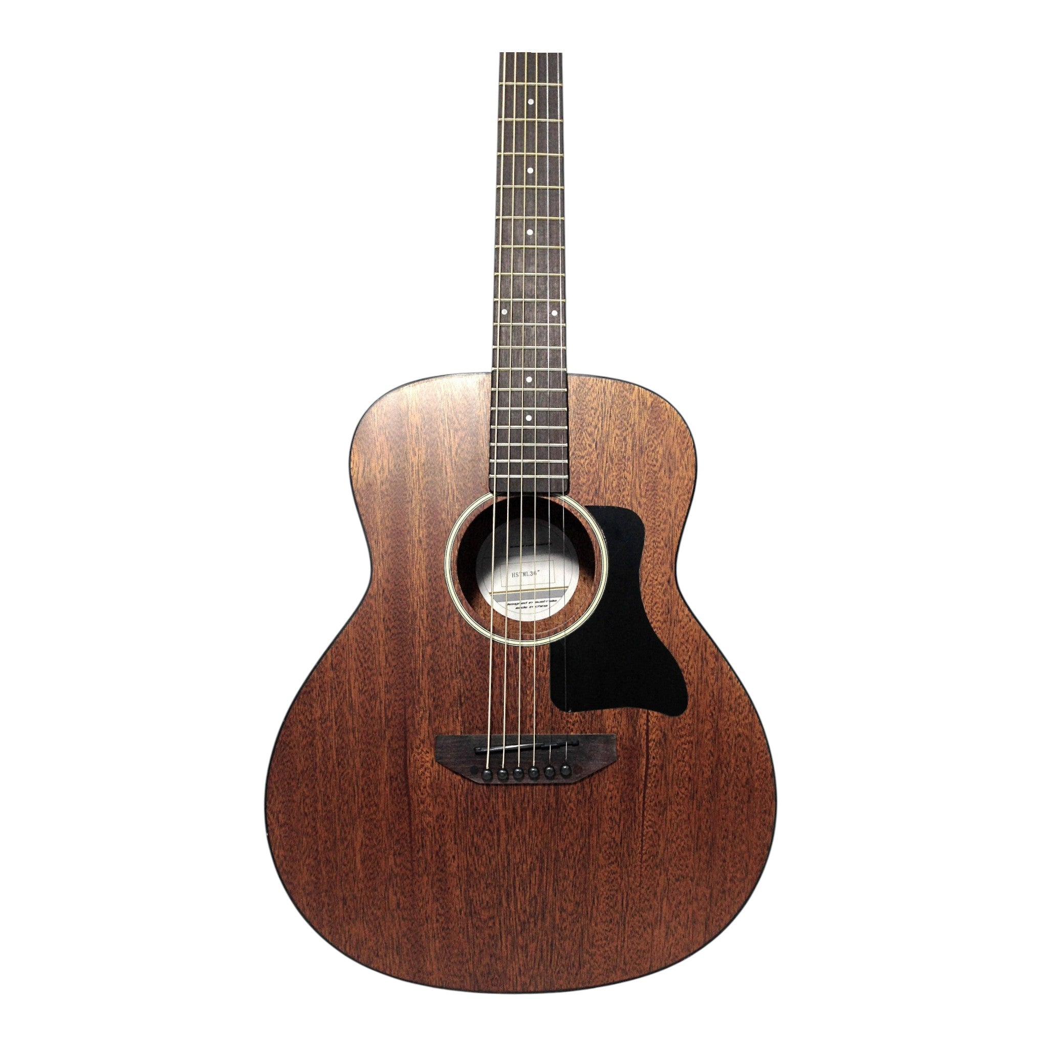 Haze HSTML 34"/36" Traveler Arched-Back Thin-V Neck Acoustic Guitar - Natural