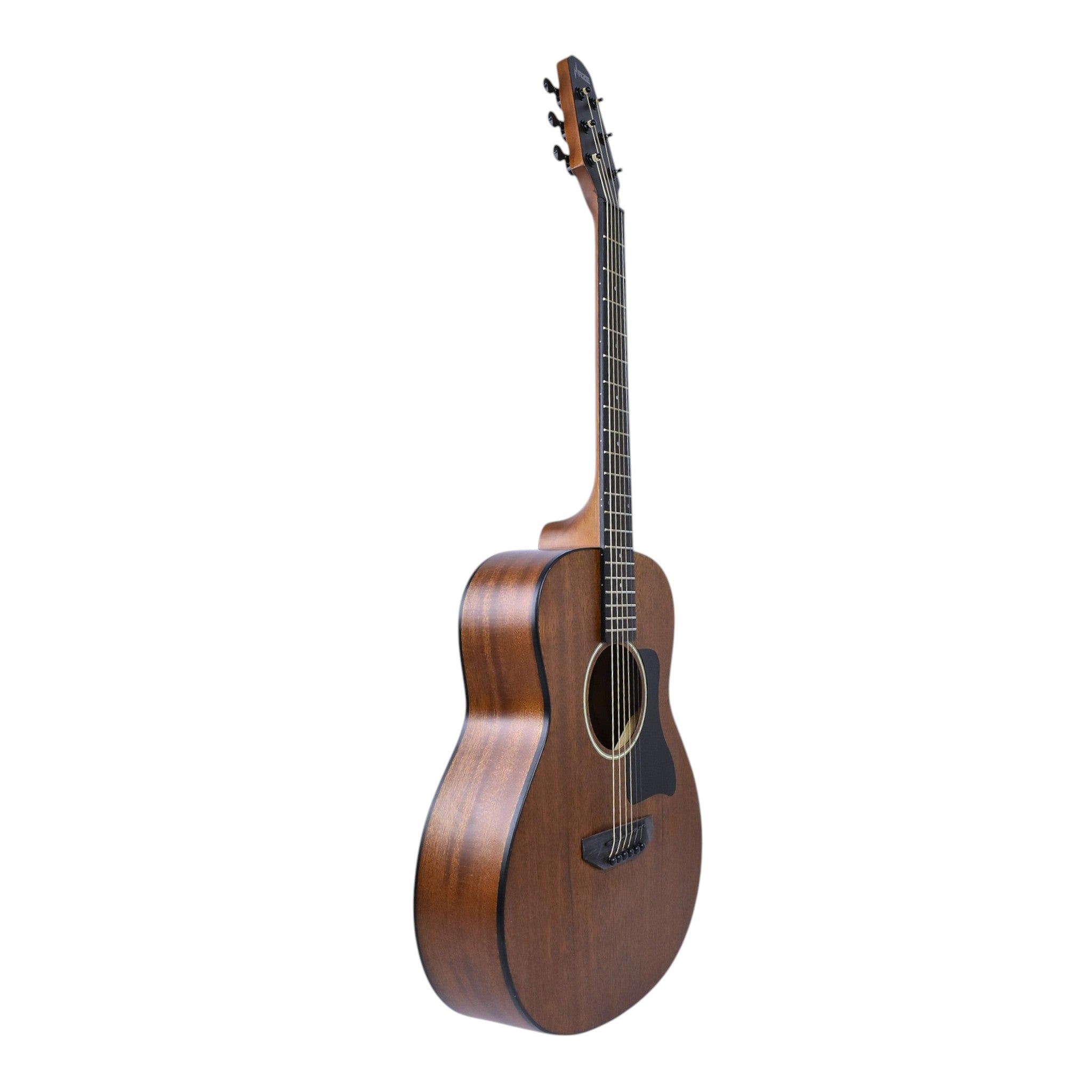 Haze HSTML 34"/36" Traveler Arched-Back Thin-V Neck Acoustic Guitar - Natural