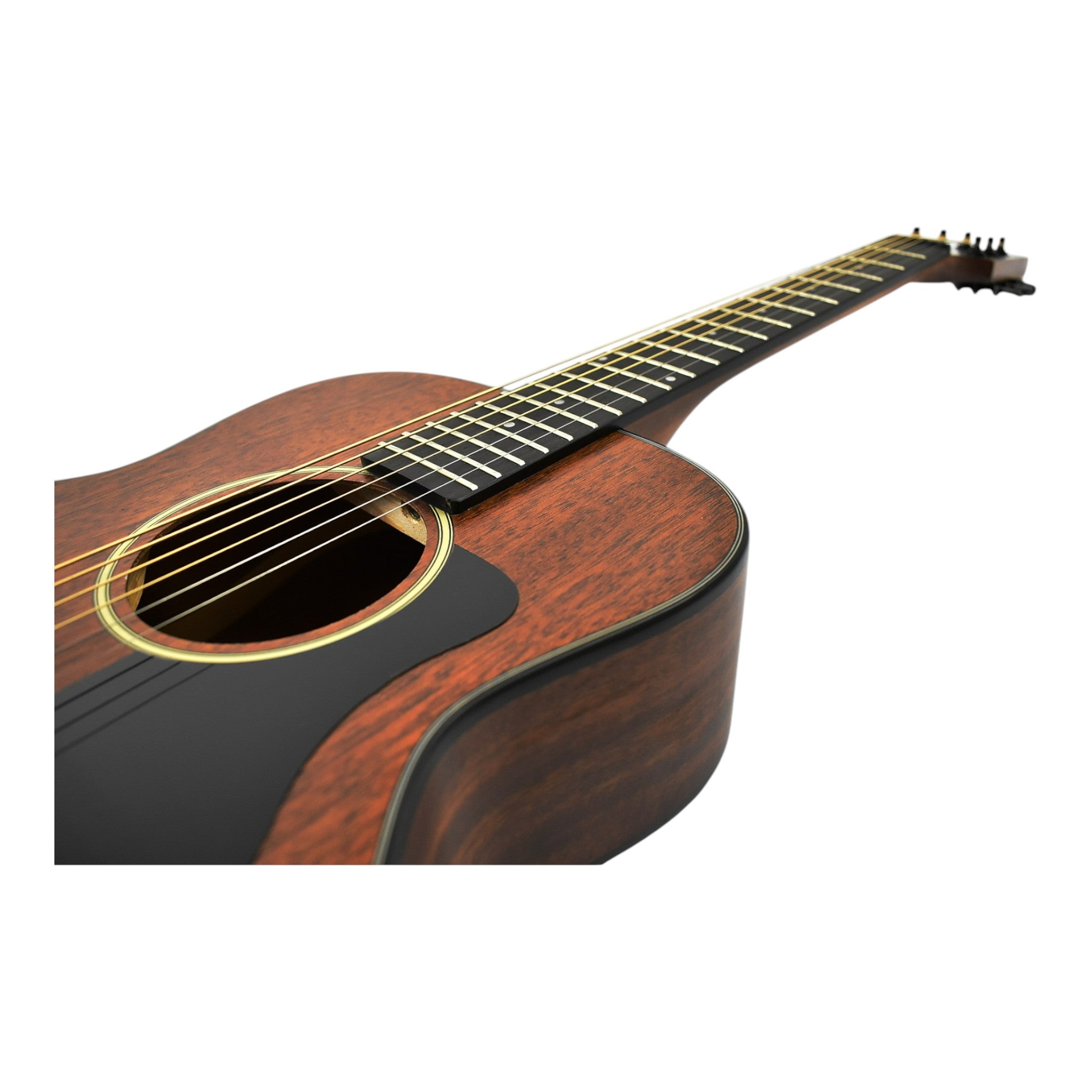 Haze HSTML 34"/36" Traveler Arched-Back Thin-V Neck Acoustic Guitar - Natural