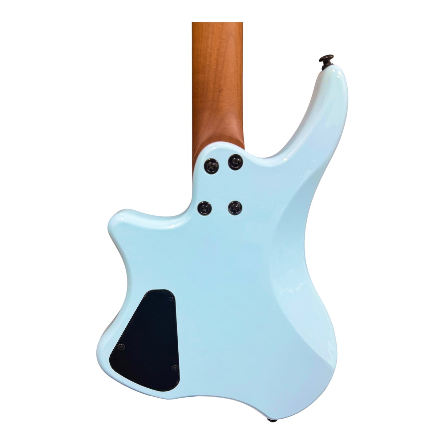 Haze HZHL1ABL Headless HH Solid Mahogany HHL Electric Guitar - Light Blue