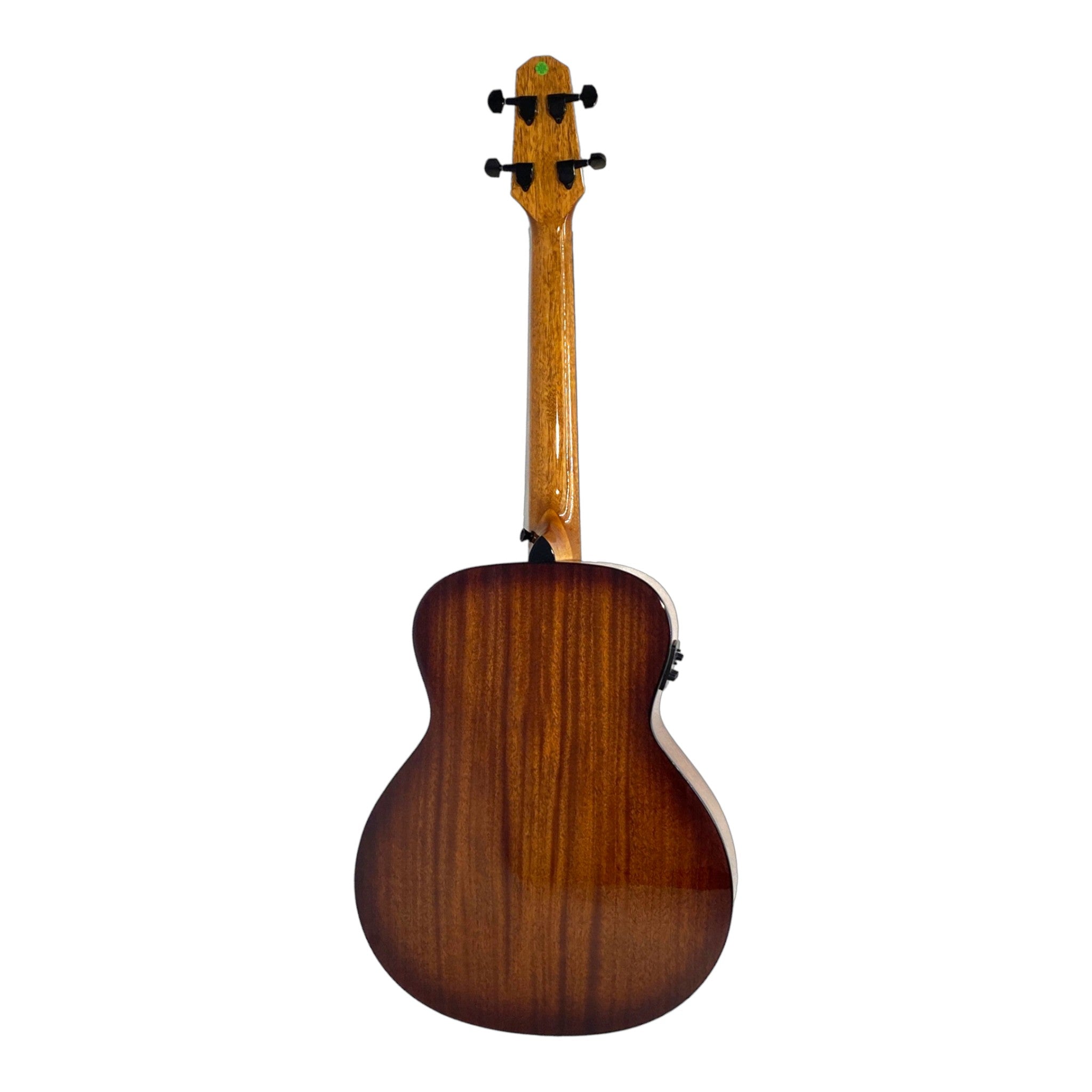 Haze 37" Solid Koa Top Height Adjustable Saddle Acoustic Bass Guitar - Natural HZMINISEBKOA