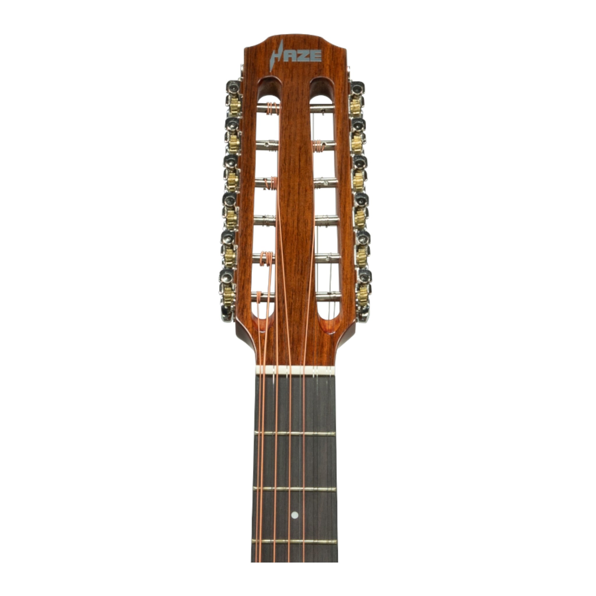 Haze P30411112EQN 12-String 36" Saddle Height Adjustable Acoustic Guitar - Natural