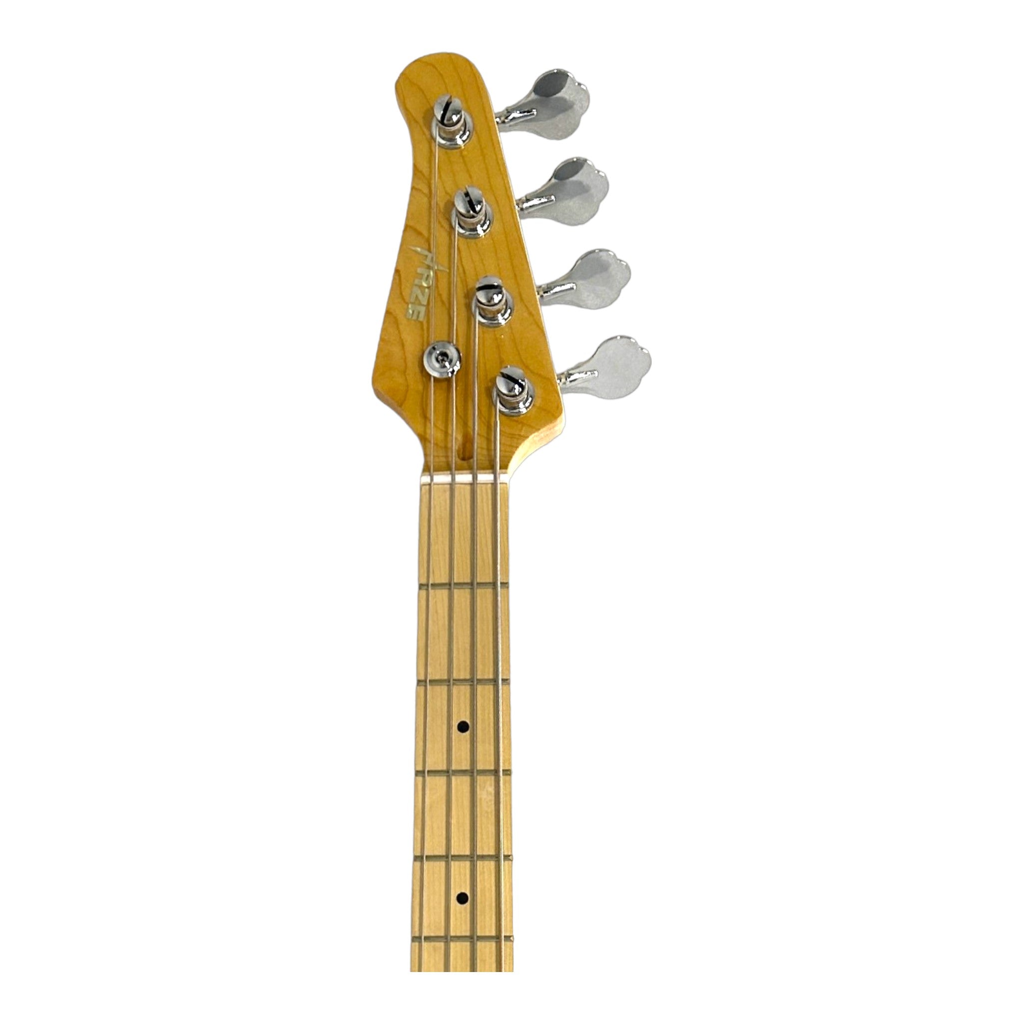 Haze Left Handed Basswood Seafoam Green Electric Bass Guitar - Surf Green PB172SGNLH with Accessories and Haze CUBEBABY Portable Multifunctional Bass (Optional)